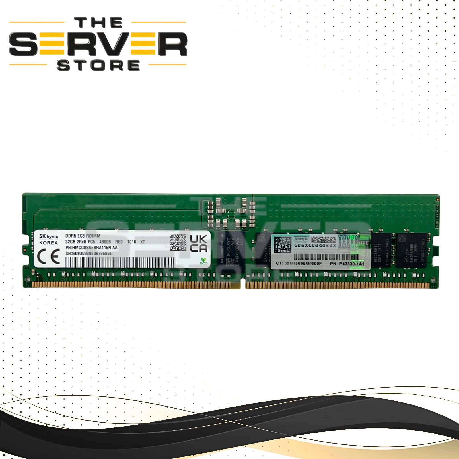HPE 32GB 2Rx8 DDR5-4800B PC5-38400 ECC Registered Memory (RAM) SK Hynix HMCG88AEBRA115N P50311-B21 P56152-001 P43330-1A1