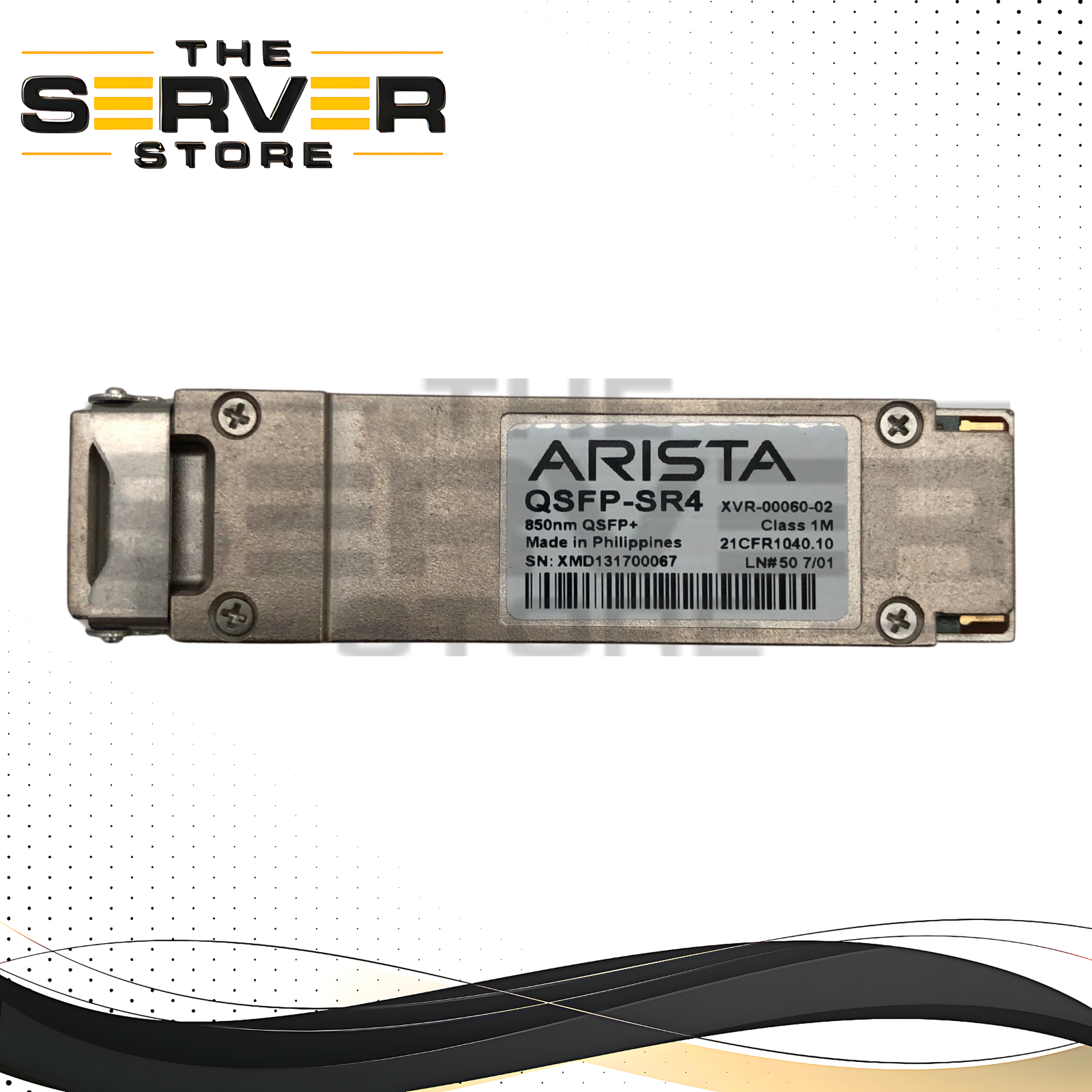 Arista 40GBASE-SR4 QSFP+ 850nm MPO Multi-Mode Transceiver XVR-00060-02