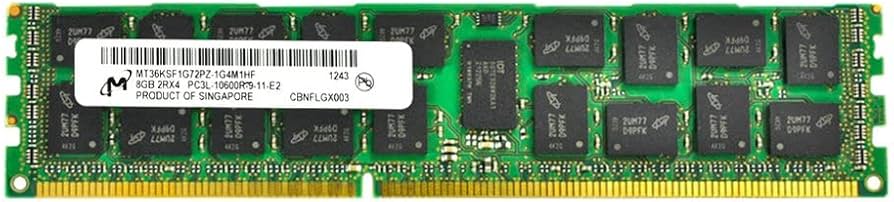 DTP8N - Compatible 8GB PC3-10600 DDR3-1333Mhz 2Rx4 1.35v ECC RDIMM