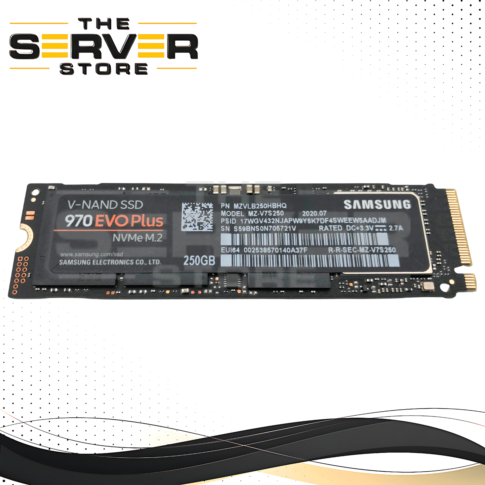 Samsung 970 EVO Plus 250GB PCIe Gen3 x4 NVMe M.2 2280 SSD MZ-V7S250 MZVLB250HBHQ