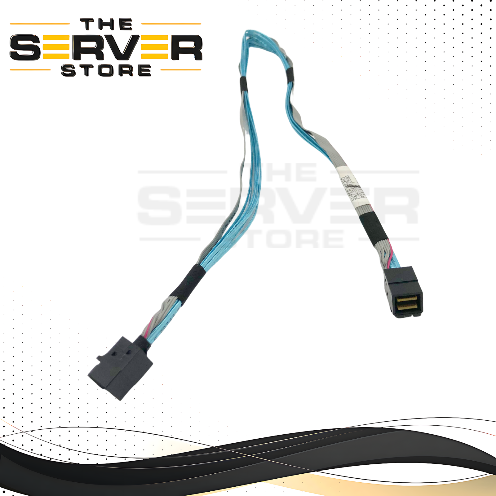Supermicro MiniSAS HD to MiniSAS HD Cable, SFF-8643 to SFF-8643, 60cm Length, 12Gb/s (12G) Data Transfer Rate. P/N: CBL-SAST-0593.