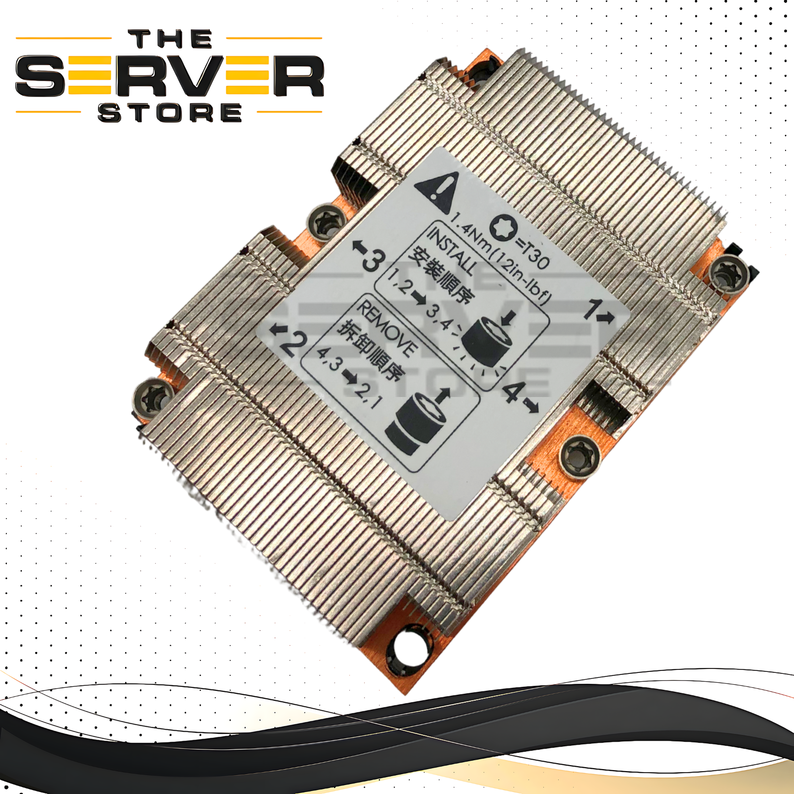Intel R1208WFTYS Series High Performance LGA3647 CPU Cooling Heatsink. P/N: H38569-008.
