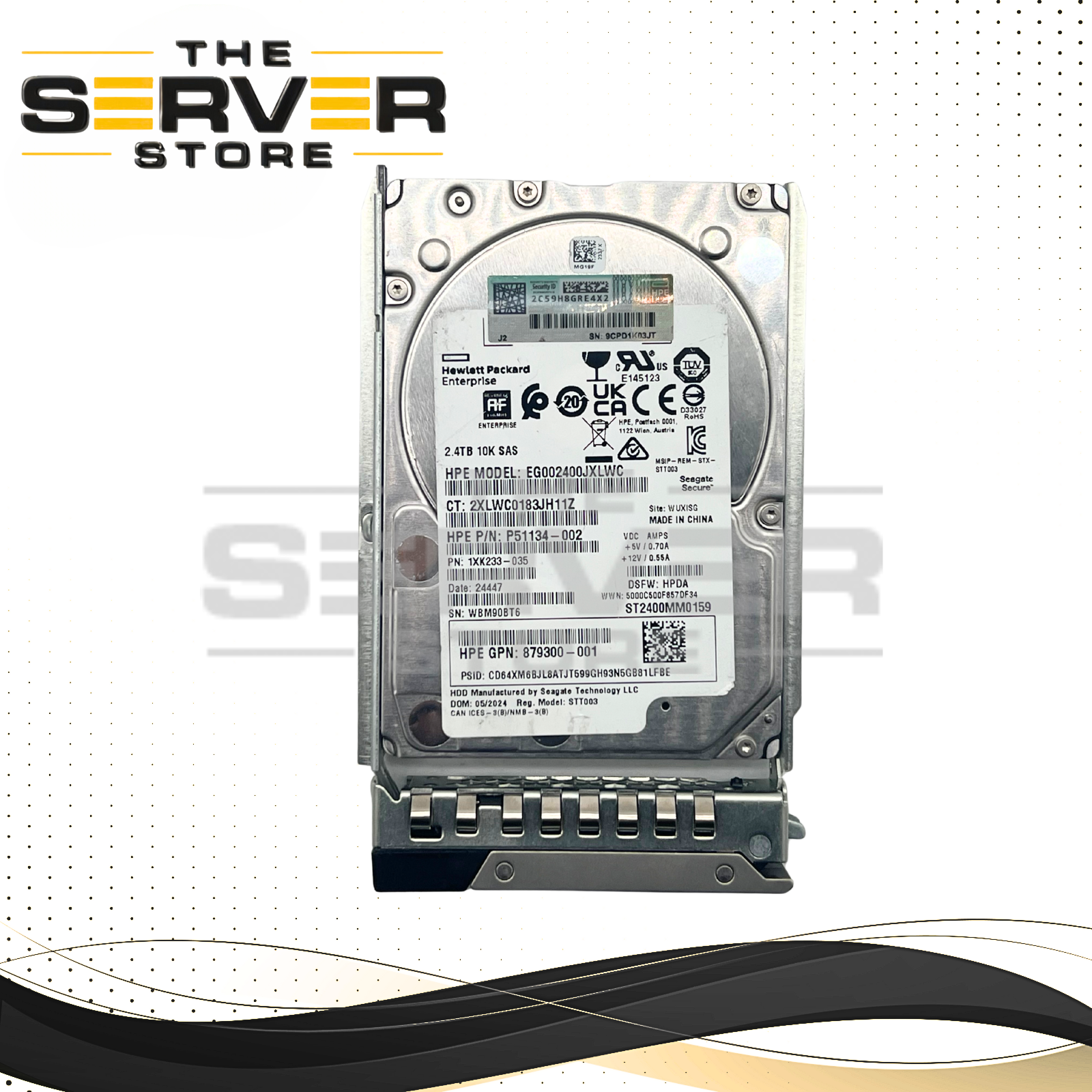 Seagate 2.4TB SAS 12G 10K 2.5" HDD Exos 10E2400 Series ST2400MM0159 for Dell PowerEdge Gen 14th 15th 16th
