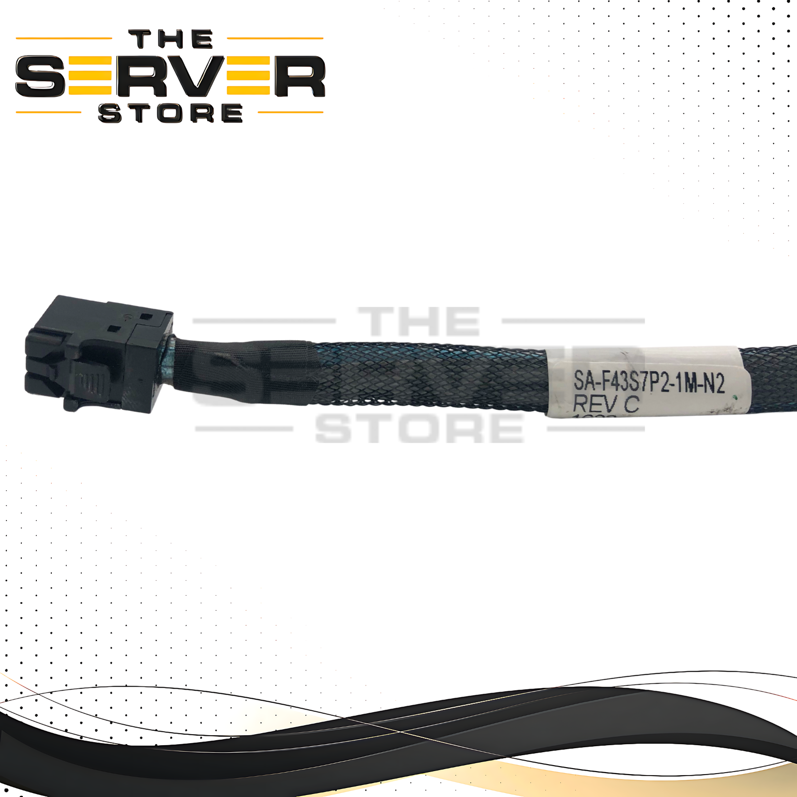 Supermicro 1M MiniSAS HD to 4x SATA + 8-pin Sideband Cable SA-F43S7P2-1M-N2