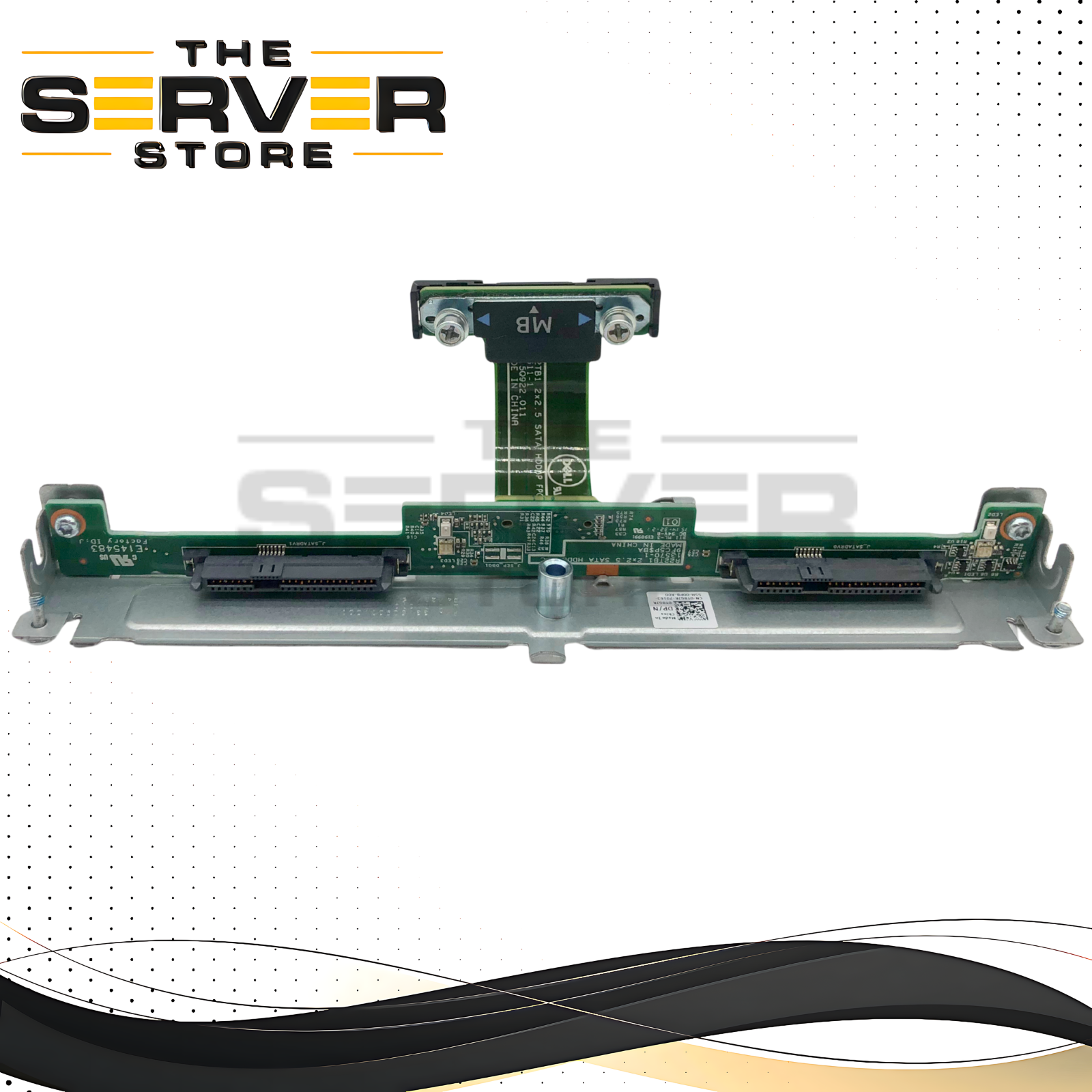 Dell PowerEdge FC630 Blade Server 2-Bay 2.5" SFF SAS/SATA Hard Drive Backplane with Bracket. P/N: T8GJR, 0T8GJR.