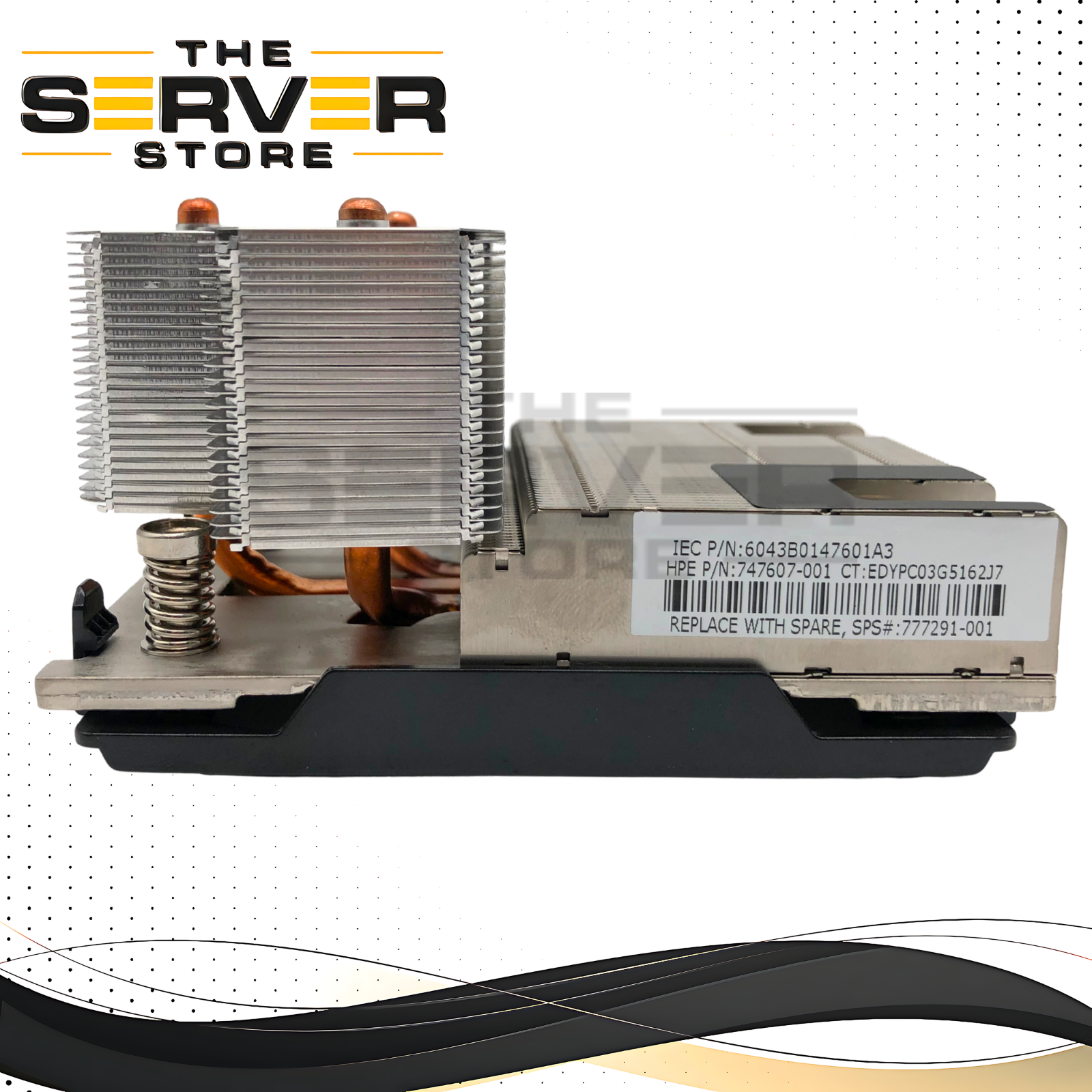 HPE ProLiant DL380 Gen9 Server Standard CPU Heatsink Assembly. P/N: 6043B0147601A3, 777291-001, 759520-002, 780983-001, 747607-001.