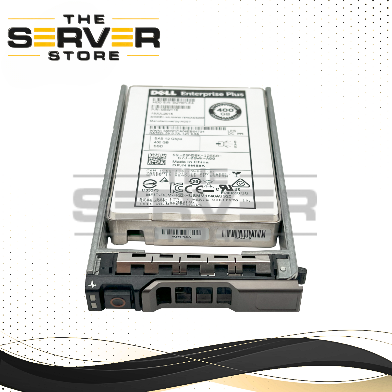 Dell Enterprise Plus 400GB SAS 12G SFF 2.5" SSD 09M58K 9M58K