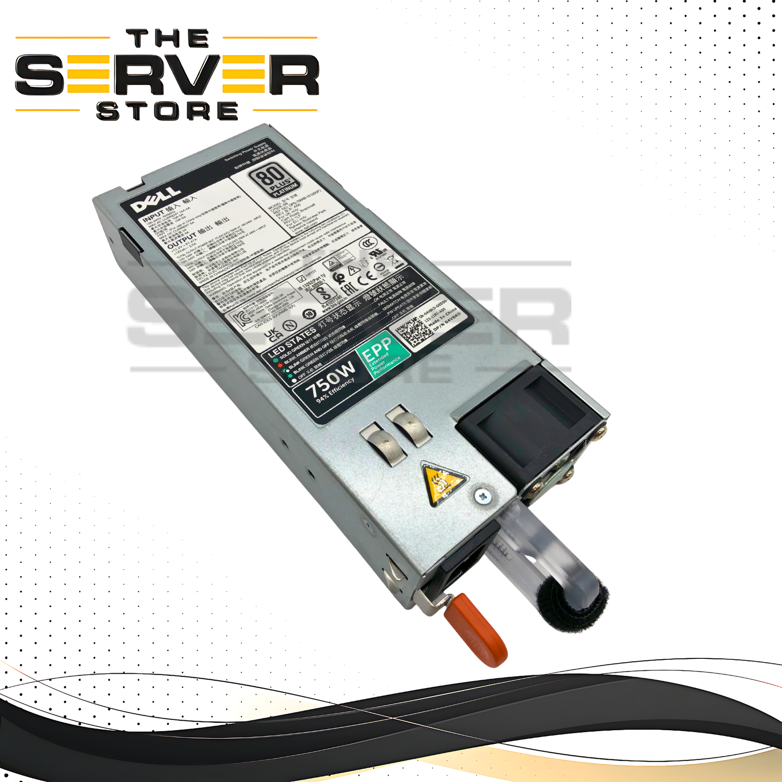 Dell PowerEdge R640 R740 750W 80+ Platinum Hot-Swap PSU D750E-S6 04V8KD 4V8KD