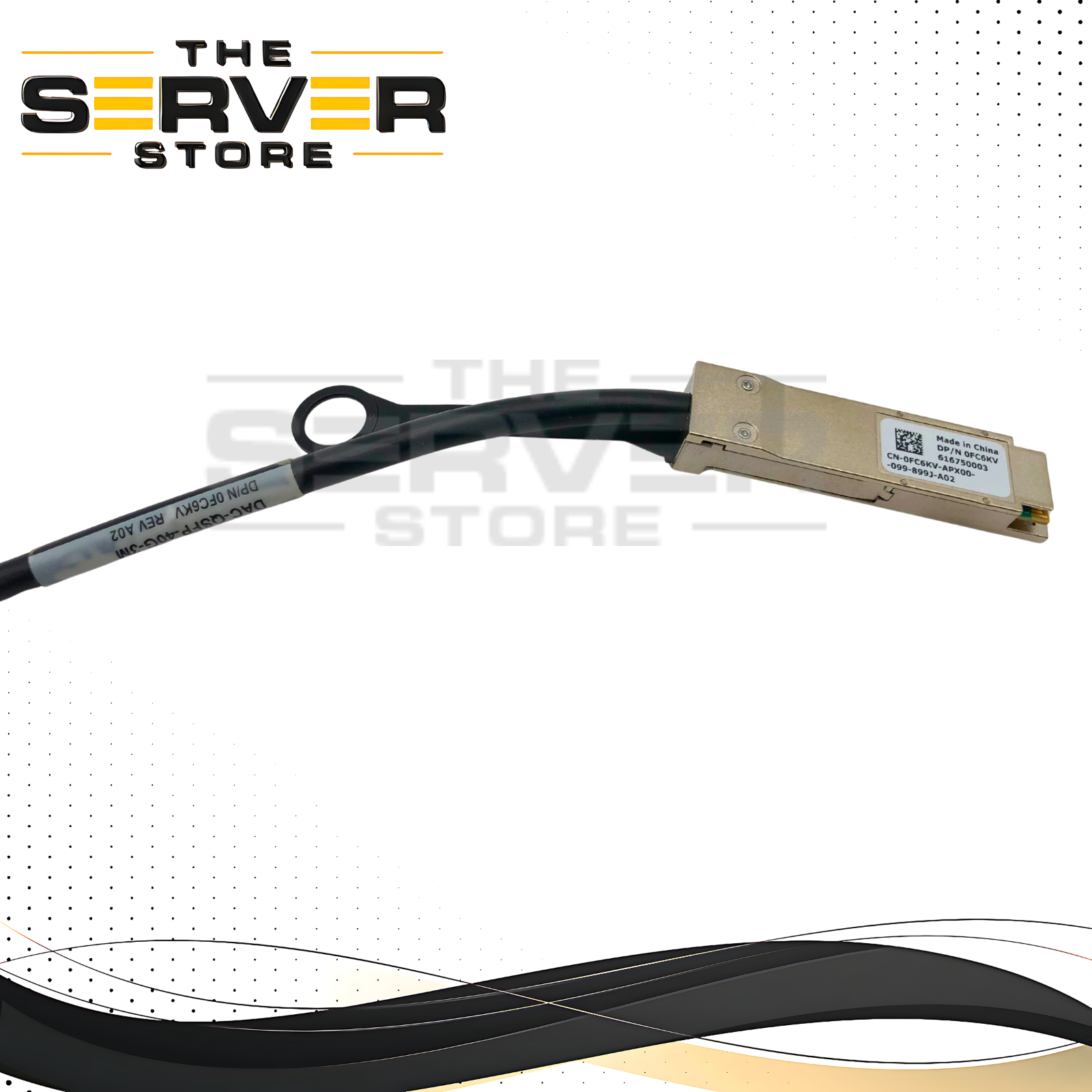 Dell 3M 10GbE SFP+ to SFP+ Passive DAC Twinax Cable 0FC6KV FC6KV