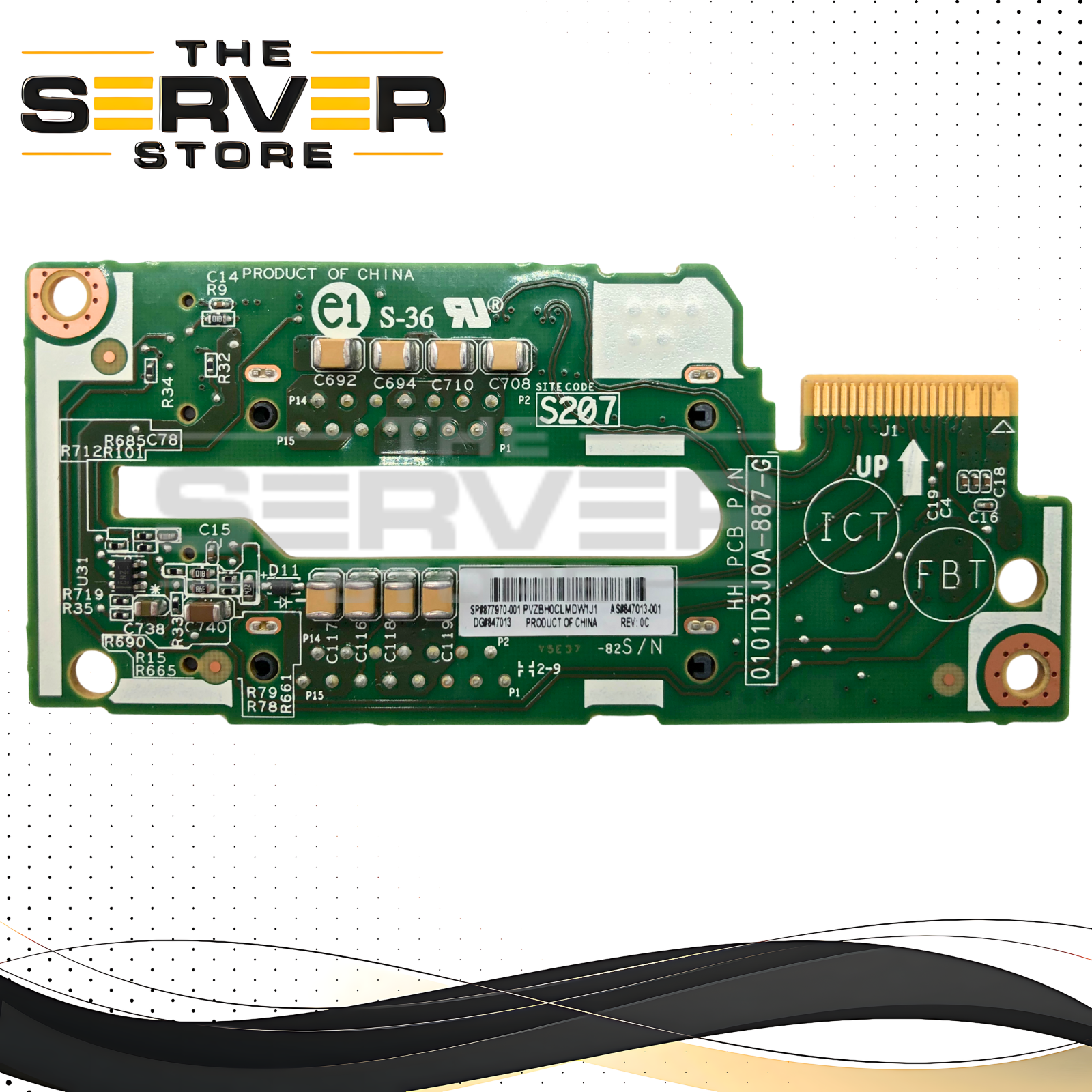 HPE ProLiant BL460c Gen10 2-Bay 2.5" SFF SATA Hot-Swap Hard Drive Backplane.  P/N: 0101D3J0A-887-G, 847013-001, 877970-001.