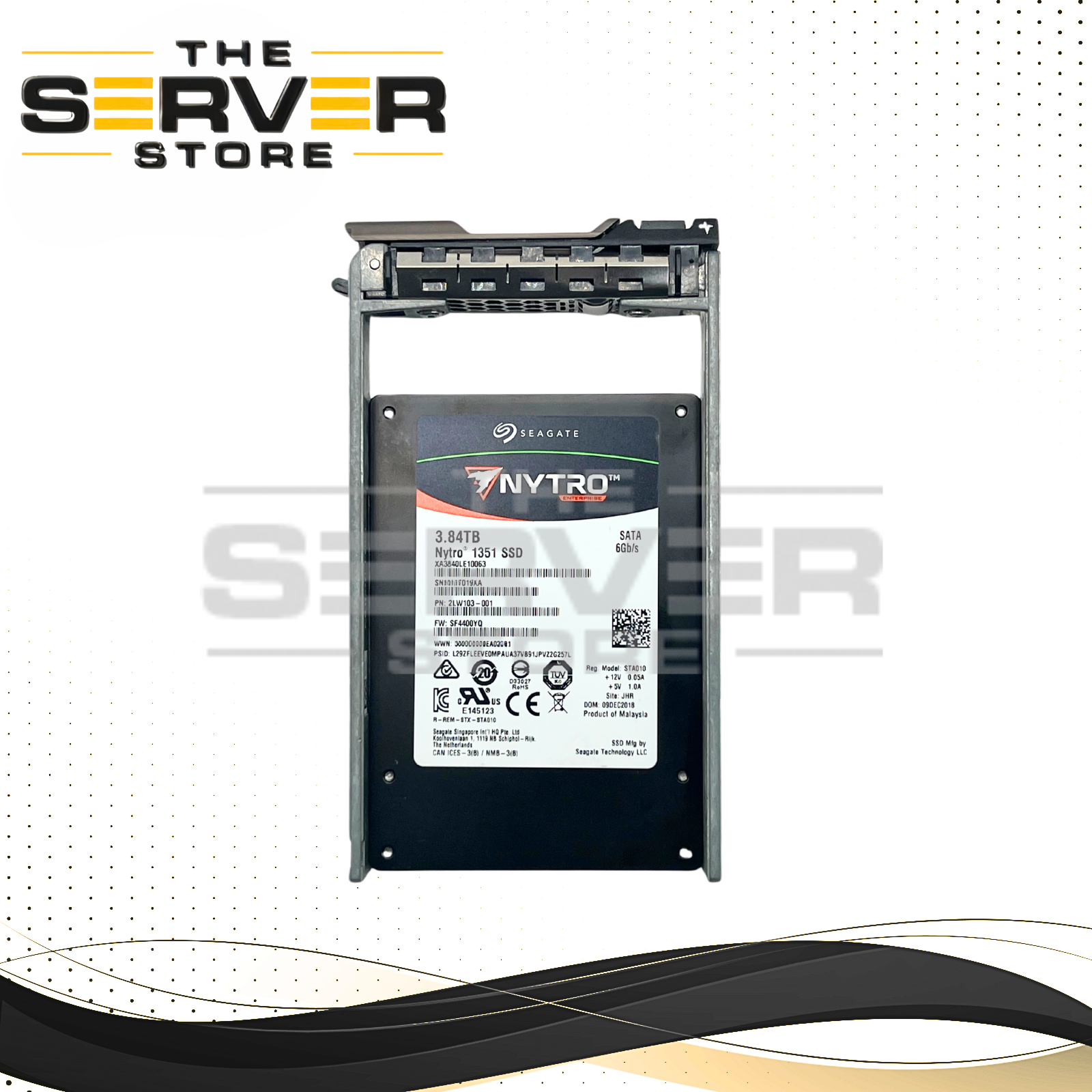 Seagate 3.84TB SATA 6G RI SFF 2.5" SED SSD Nytro 1351 Series XA3840LE10063 for Dell PowerEdge Gen 13th 12th 11th