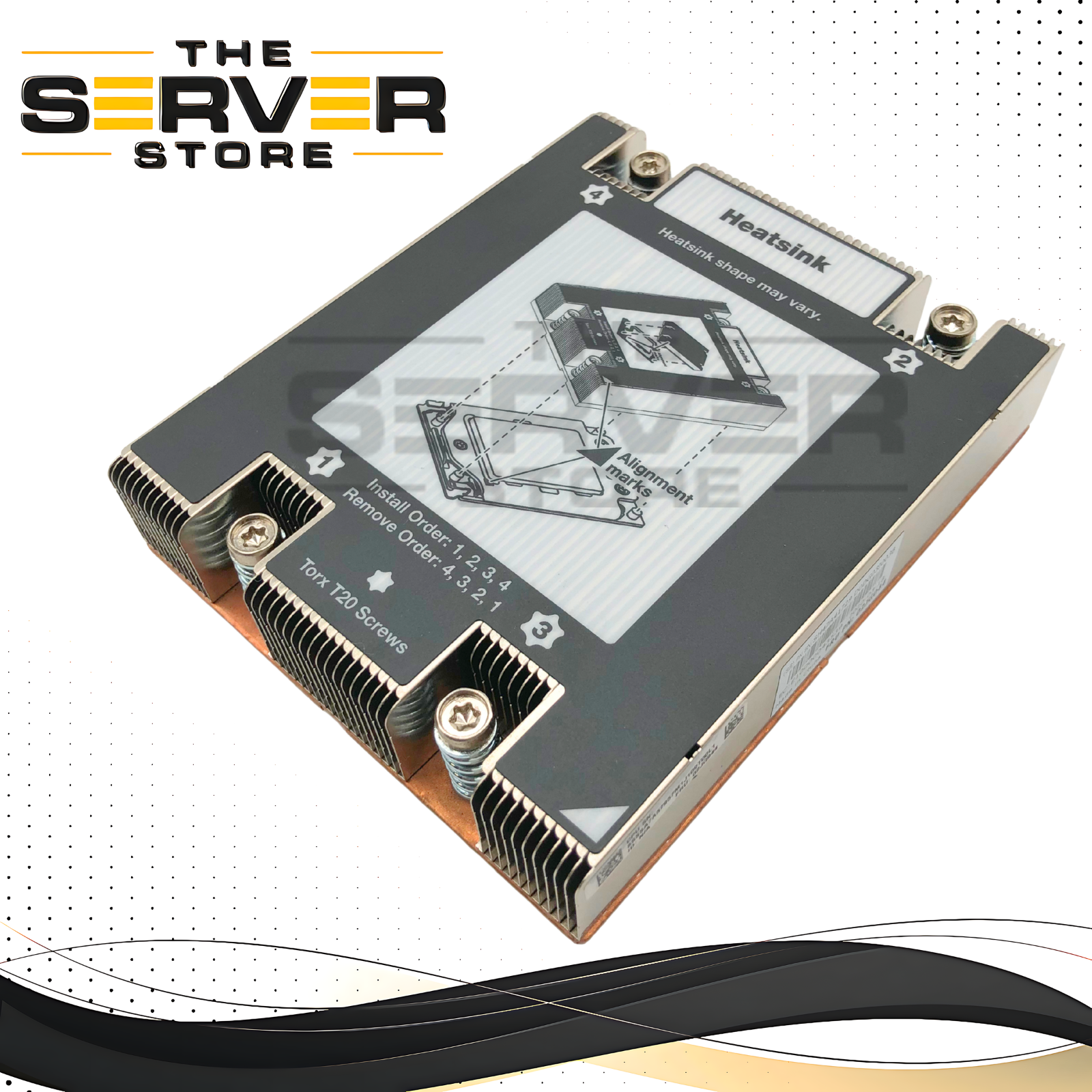 Lenovo ThinkSystem SR635/SR655 (7Y99/7Z01) 1U High Performance Heatsink. P/N: 02JG044.