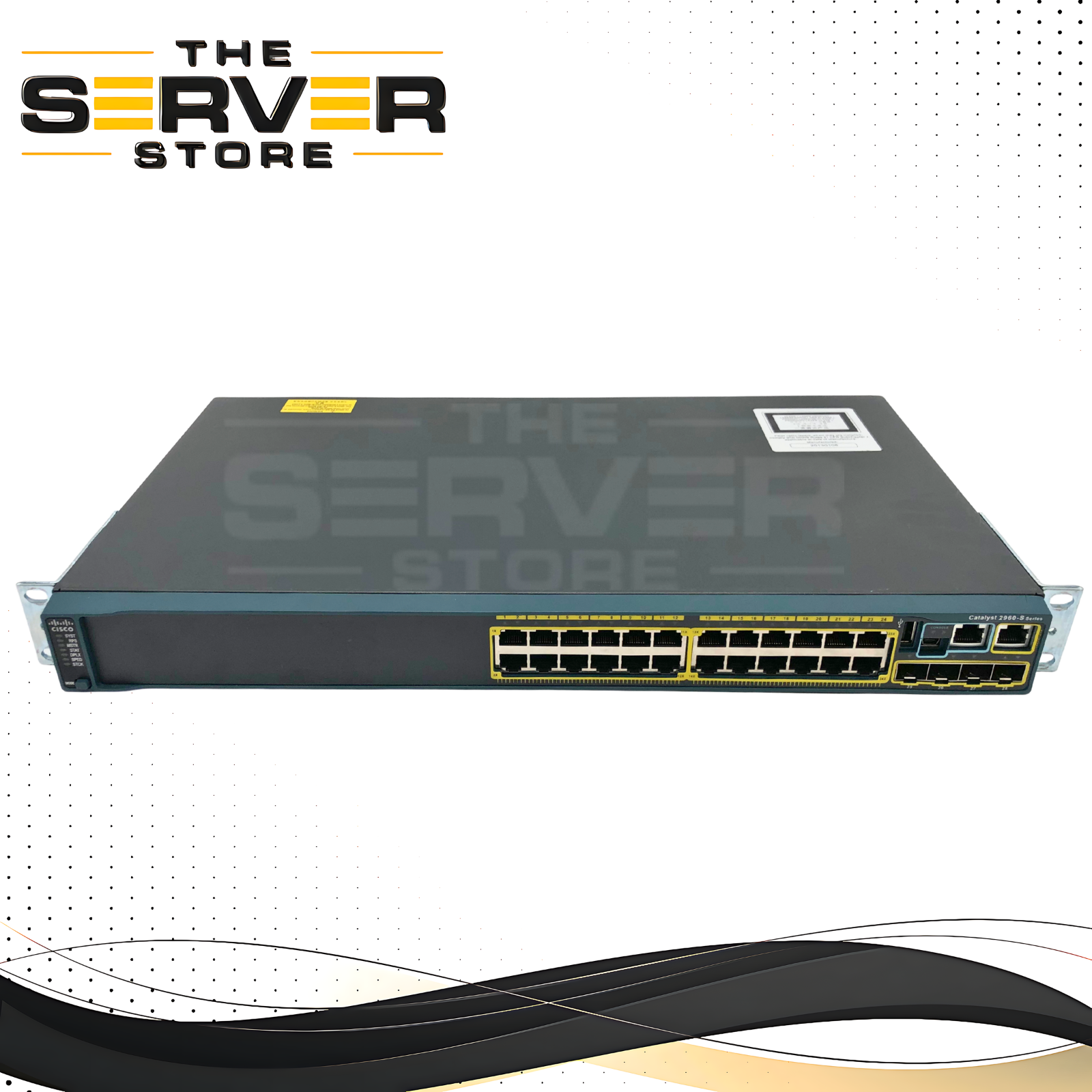 (AS IS ) Cisco Catalyst 2960S Series 24-Port Gigabit Ethernet (GigE) Managed Switch with 4x SFP Uplink Ports. P/N: WS-C2960S-24TS-L.