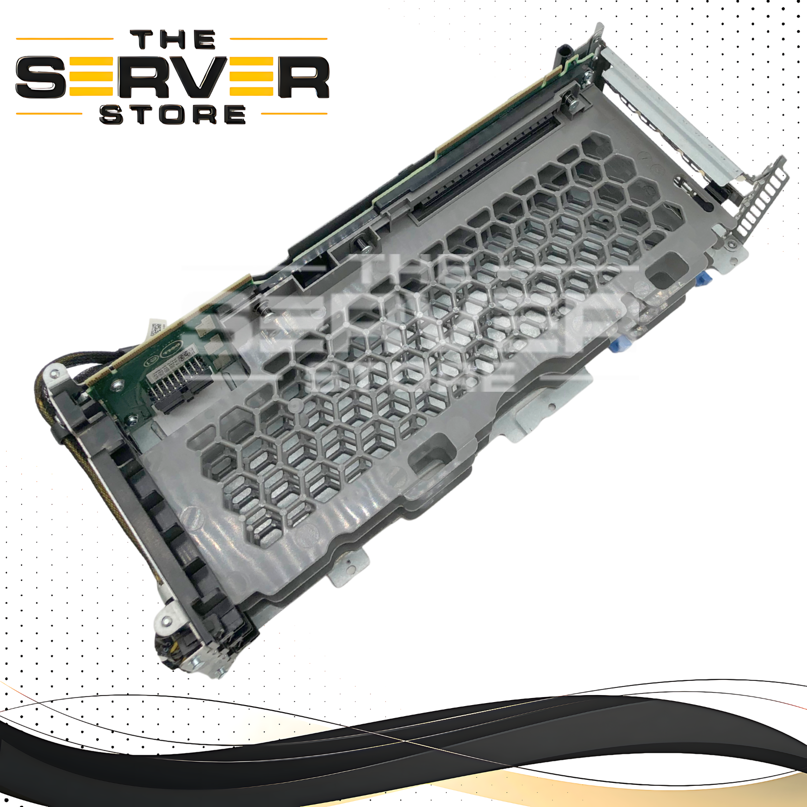 Dell PowerEdge VRTX 3-Slot PCIe Server Riser Board, With Cables & Metal Cage. P/N: GTNRT, 0GTNR.