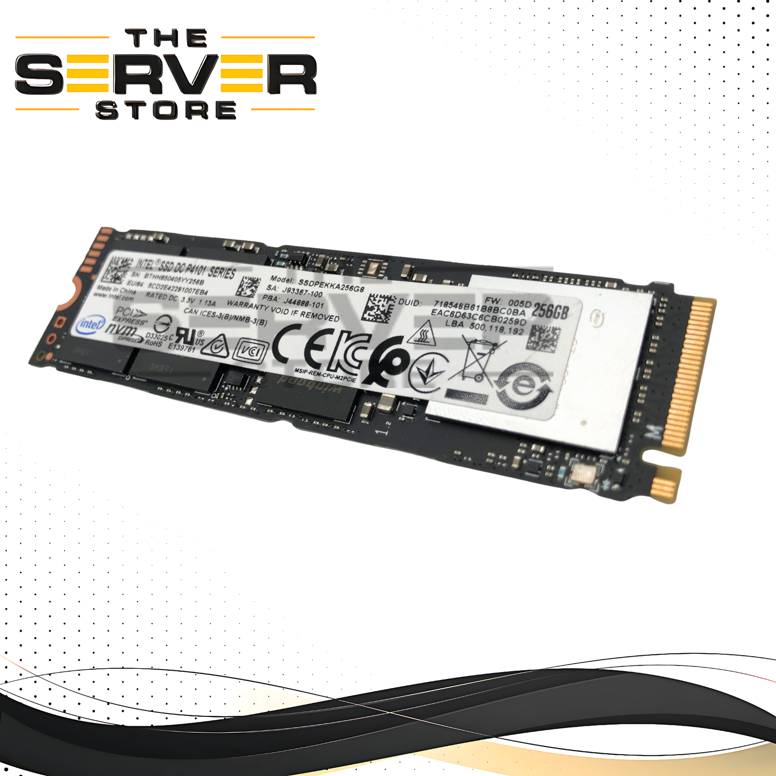 Intel 256GB NVMe 2280 M.2 SED PCIe G3 x4 SSD DC P4101 J93367-100 SSDPEKKA256G8