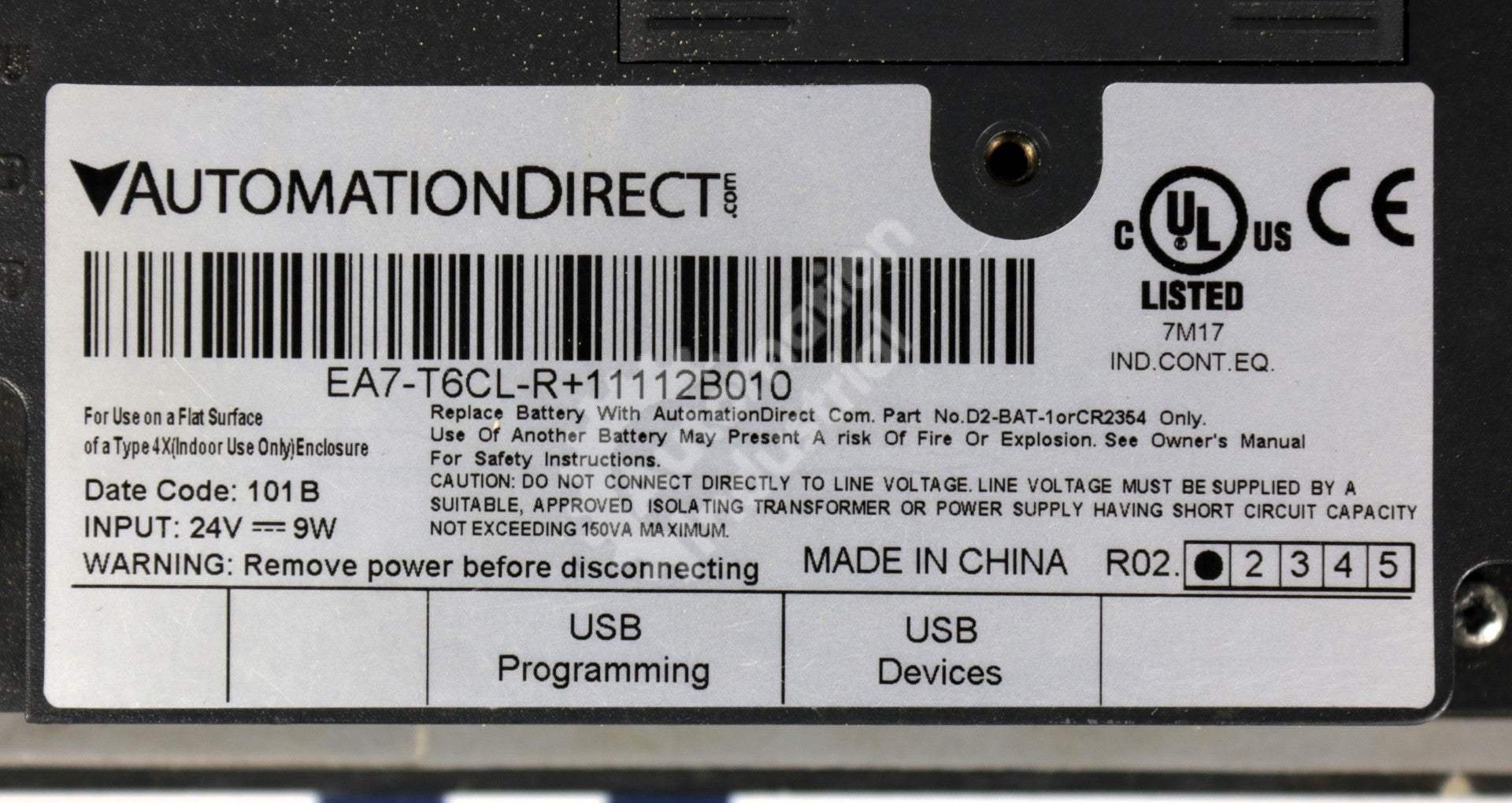 EA7-T6CL-R by Automation Direct C-more 6 IN Touch Screen HMI EA7 Series