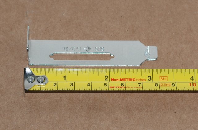 LP Low Profile Mounting Bracket with VHDCI Cut-Out for Adaptec 29320LPE, LSI20320IE, SC11XE, etc