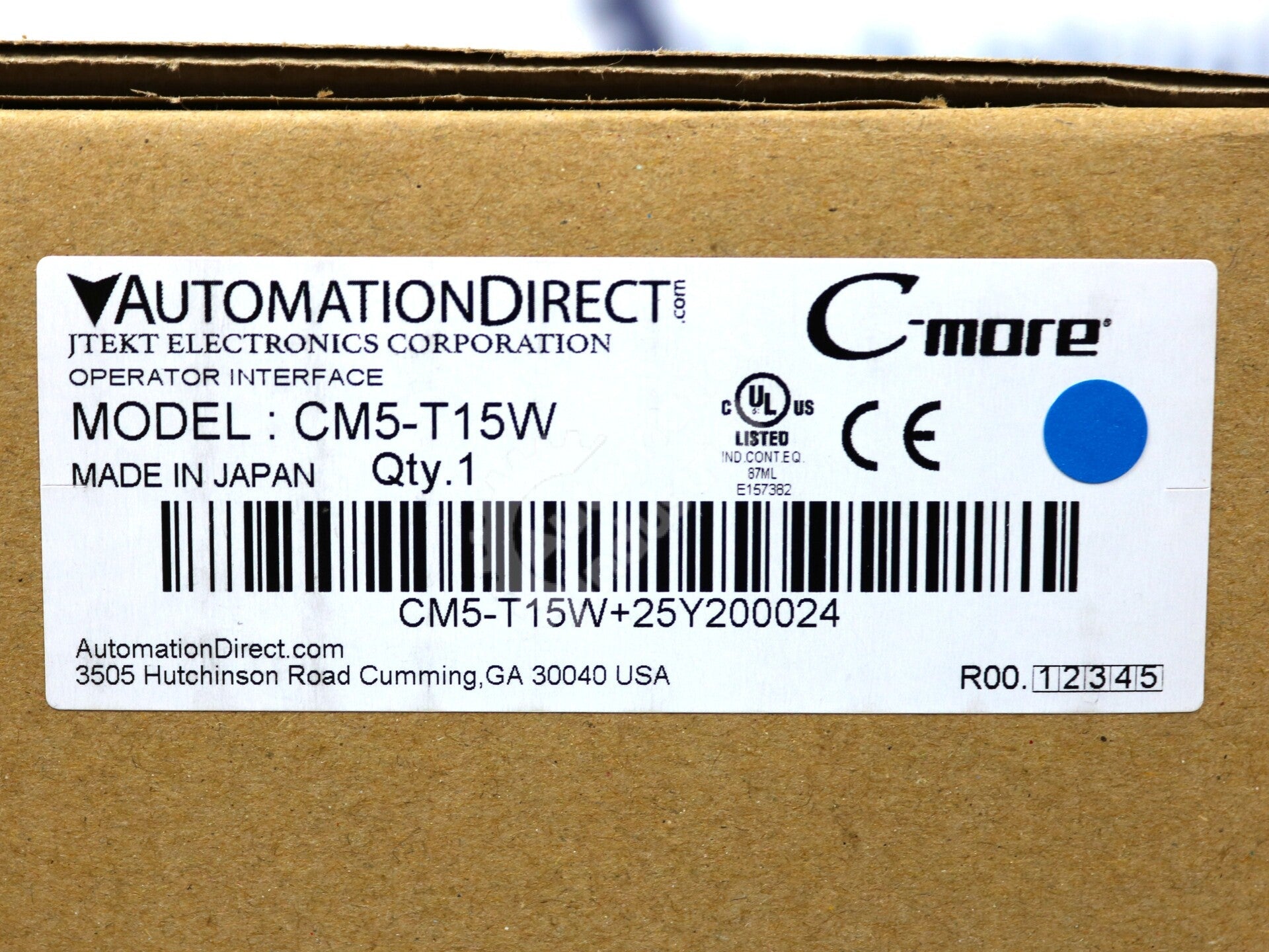 CM5-T15W By Automation Direct 15in Color TFT LCD Touchscreen HMI New Sealed