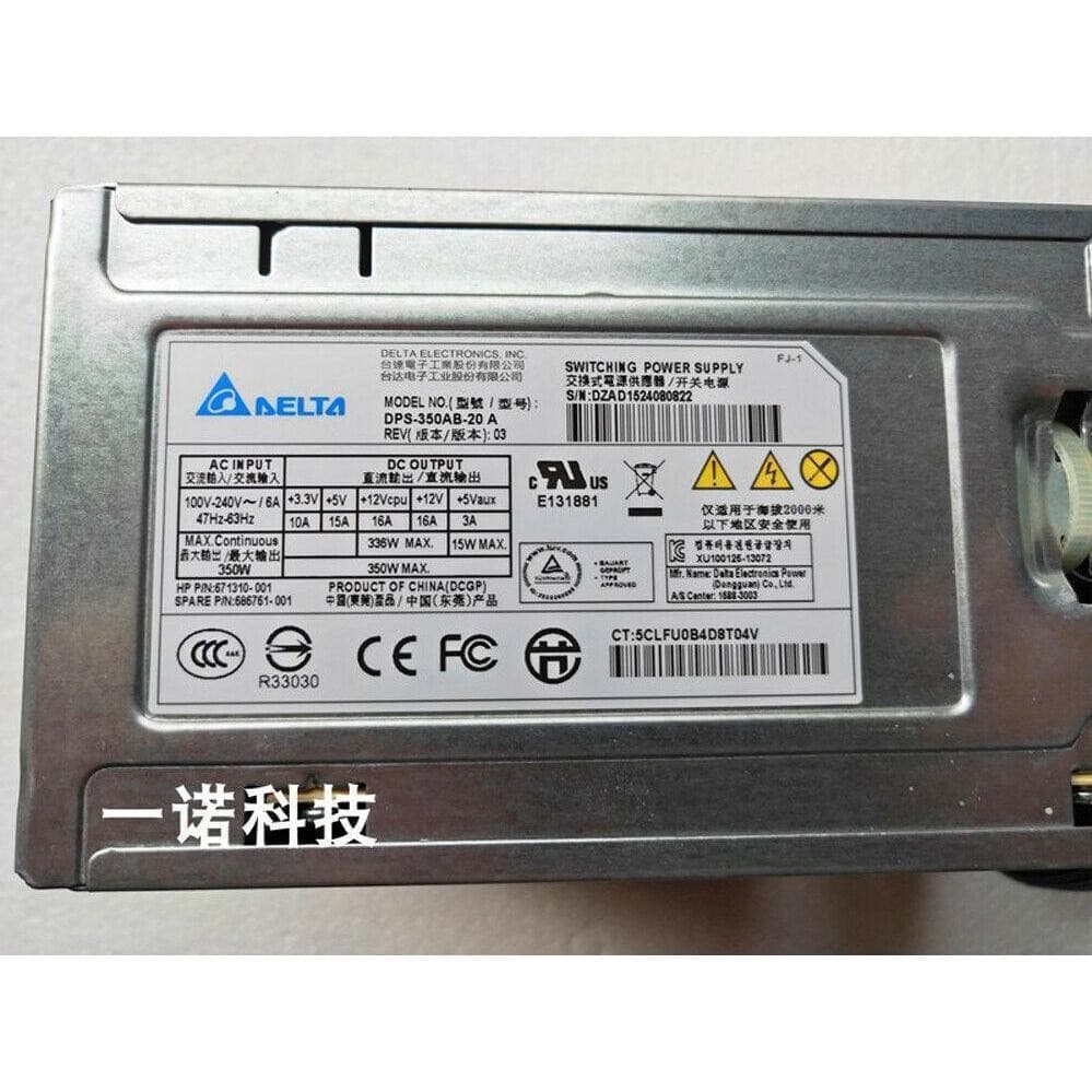 DPS-350AB-20 A For Hp Ml310e G8 350W Server power supply 671310-001 686761-001-FoxTI
