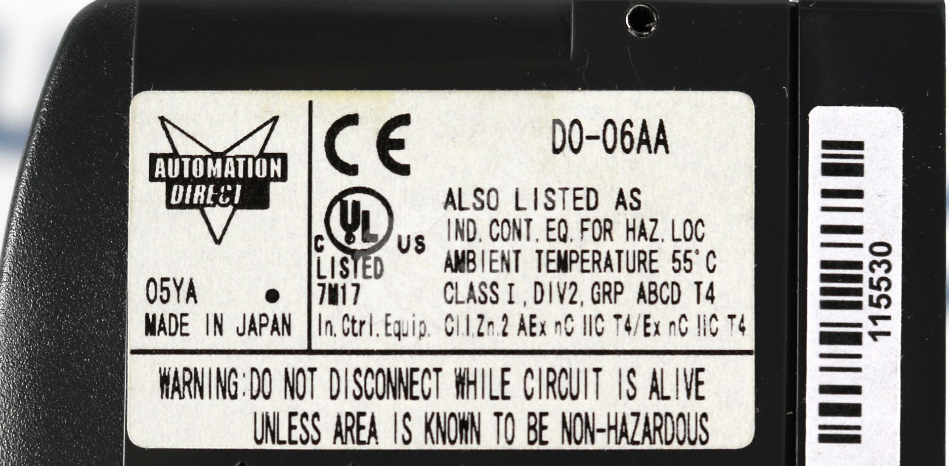 D0-06AA by Automation Direct  20 DC Input 16 Point Output AC PLC DirectLOGIC 06