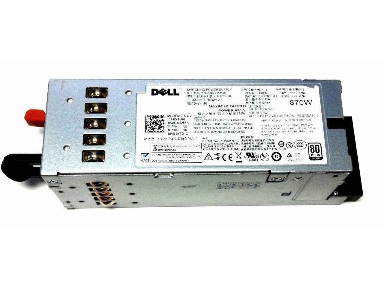 Fuente de alimentación del servidor R710 T610 VT6G4 YFG1C 7NVX8 D263K N870P 658759050274