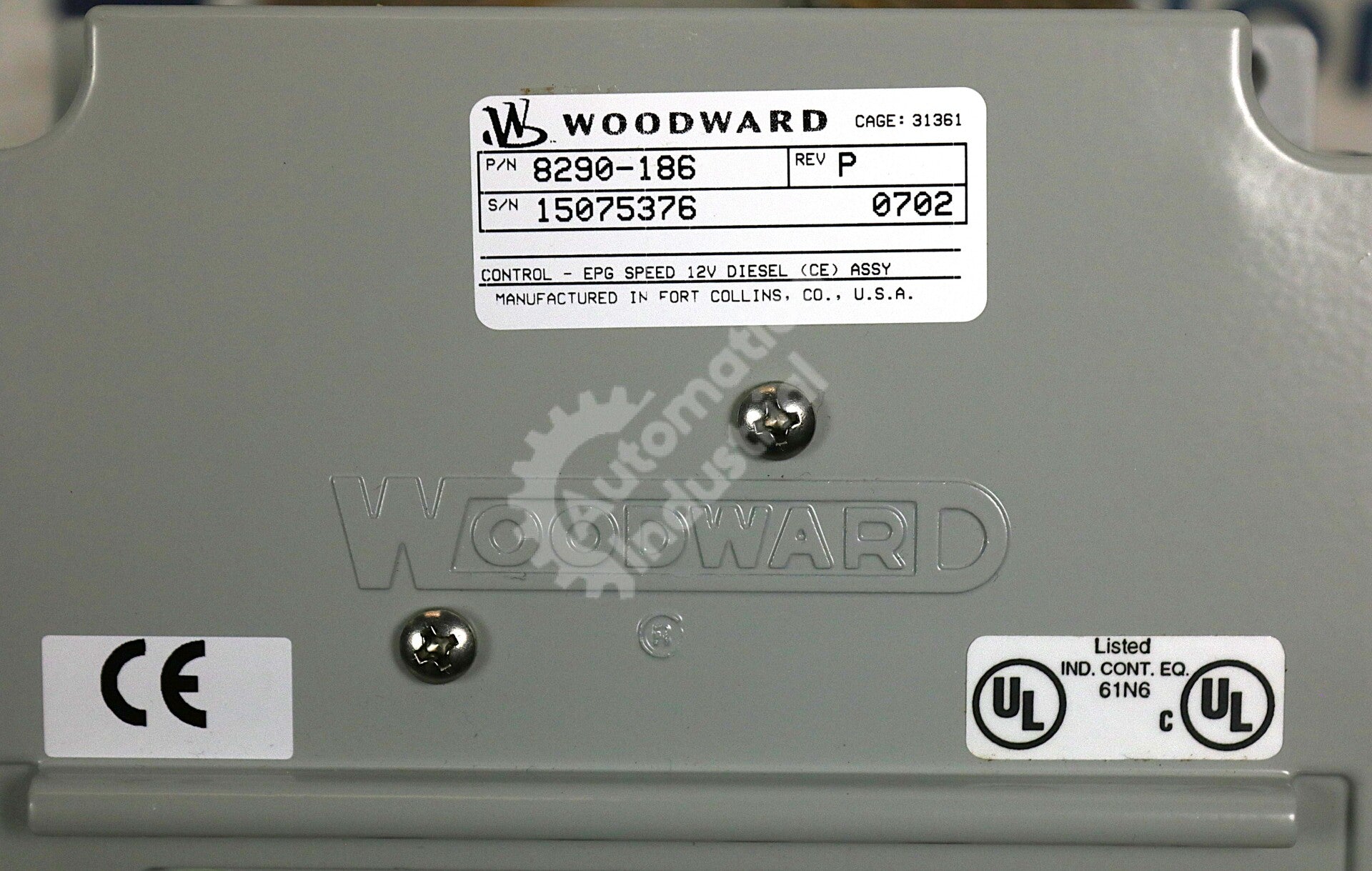 8290-186 By Woodward EPG 12V Diesel Speed Control Assembly NSFP