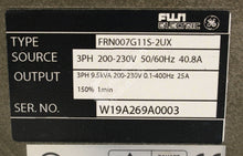 Carregar imagem no visualizador da galeria, FRN007G11S-2UX by GE General Electric 7.5 HP 230V AC Drive Frenic 5000G11
