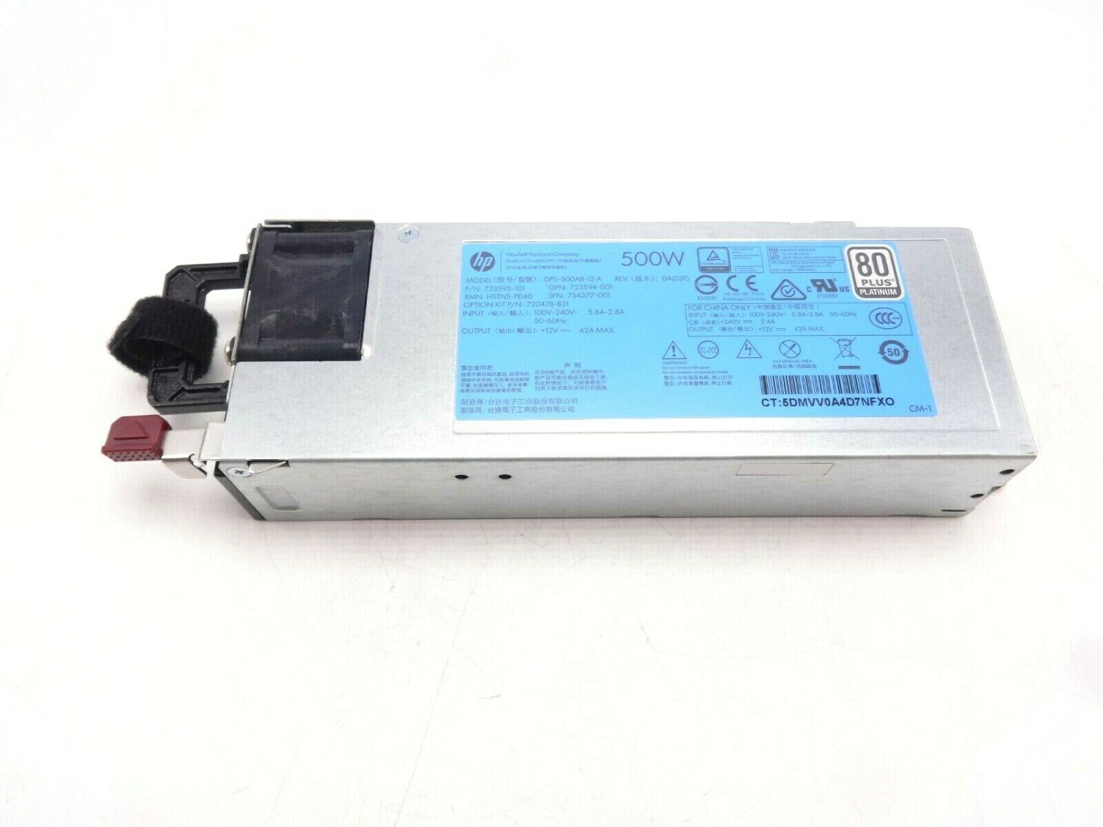 500W Gen9 Flex Slot Platinum 720478-B21 754377-001 Power Supply 658759232410 Fonte