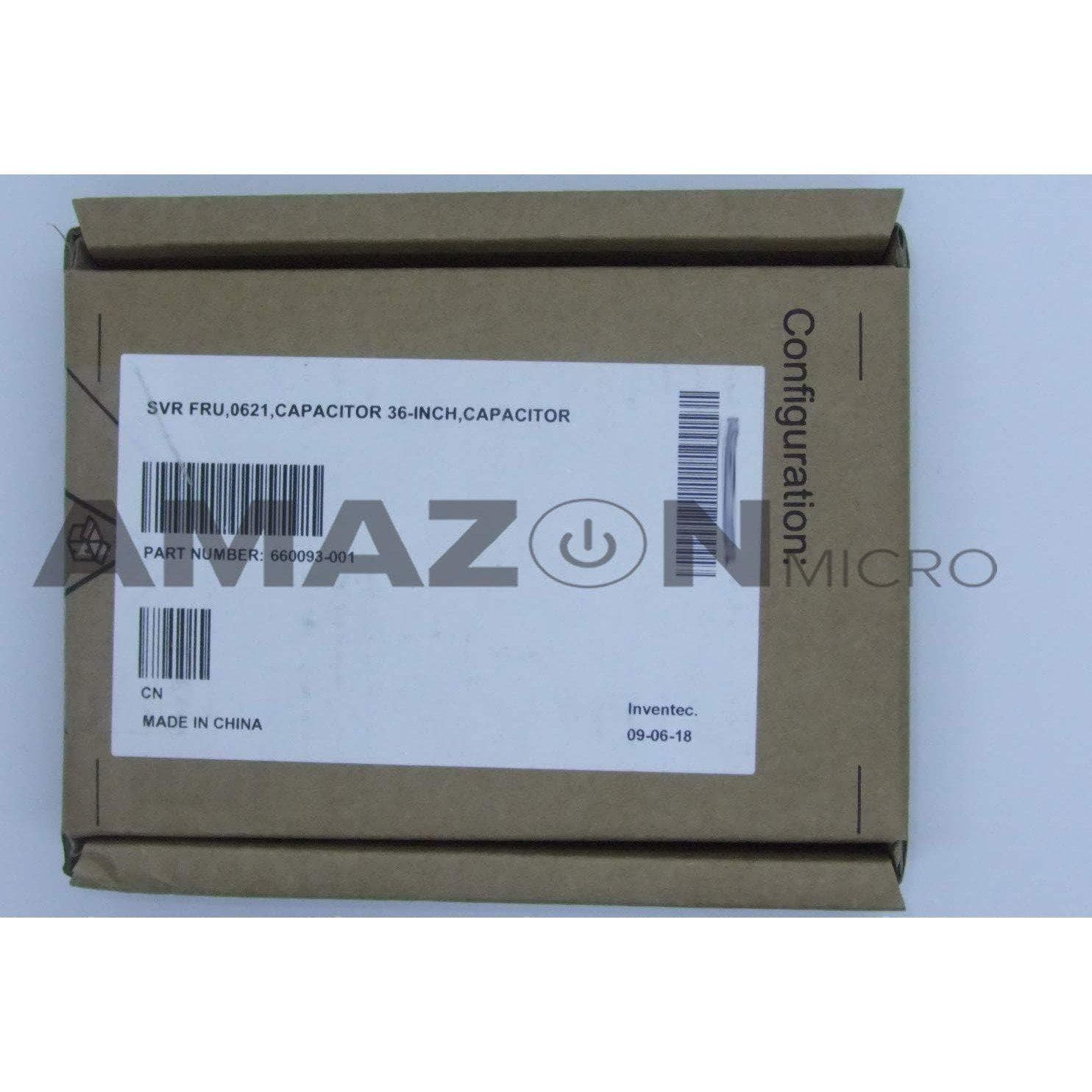 HP 660093-001 Capacitor Pack with 914mm (36 Inches) Long Cable - Provides Backup Power to the Flash-Backed Write Cache (FBWC) Memory Module for up to 80 Seconds in the Event of a System Power Failure - For Use with Smart Array Controllers-FoxTI
