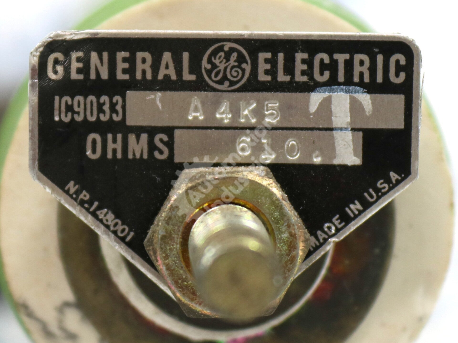 IC9033A4K5 By General Electric 610OHMs 1A Wire-Wound Resistor