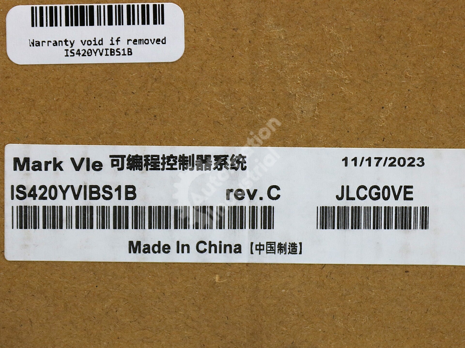 IS420YVIBS1B By General Electric Vibration Input and Output Module NSFP