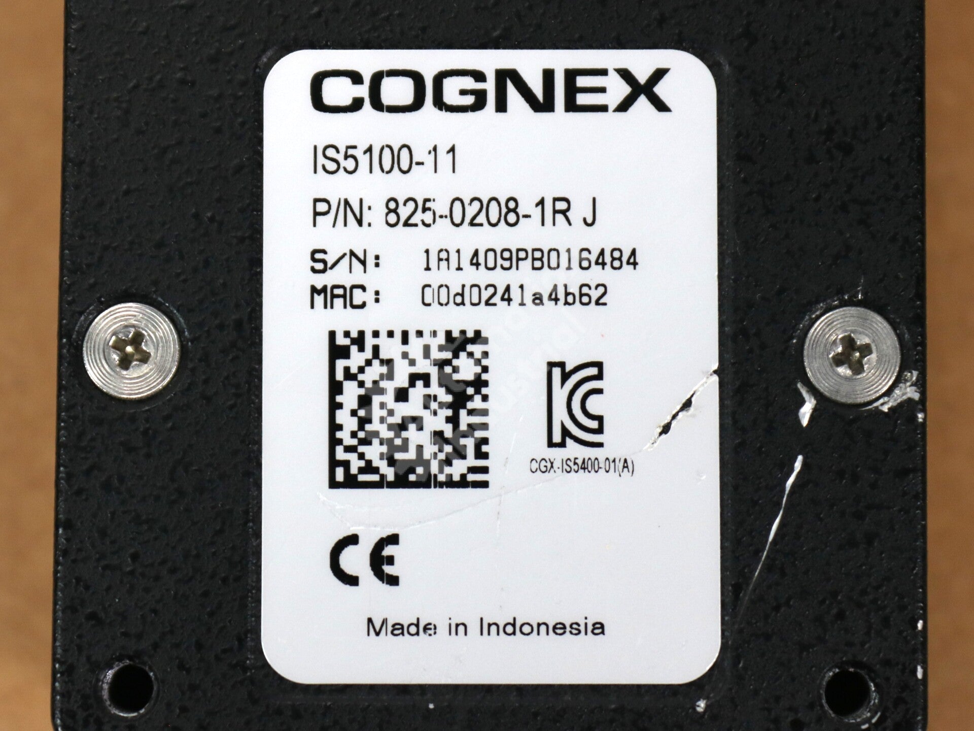 IS5100-11 By Cognex 825-0208-1R J Digital Industrial Vision Camera