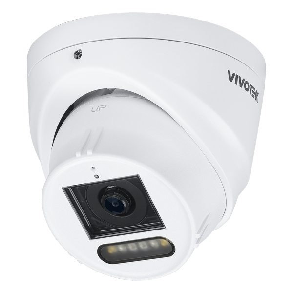 Vivotek IT9383-HVW C-Series 5MP Outdoor AI Turret IP Cam Dual-Light 2.8mm
