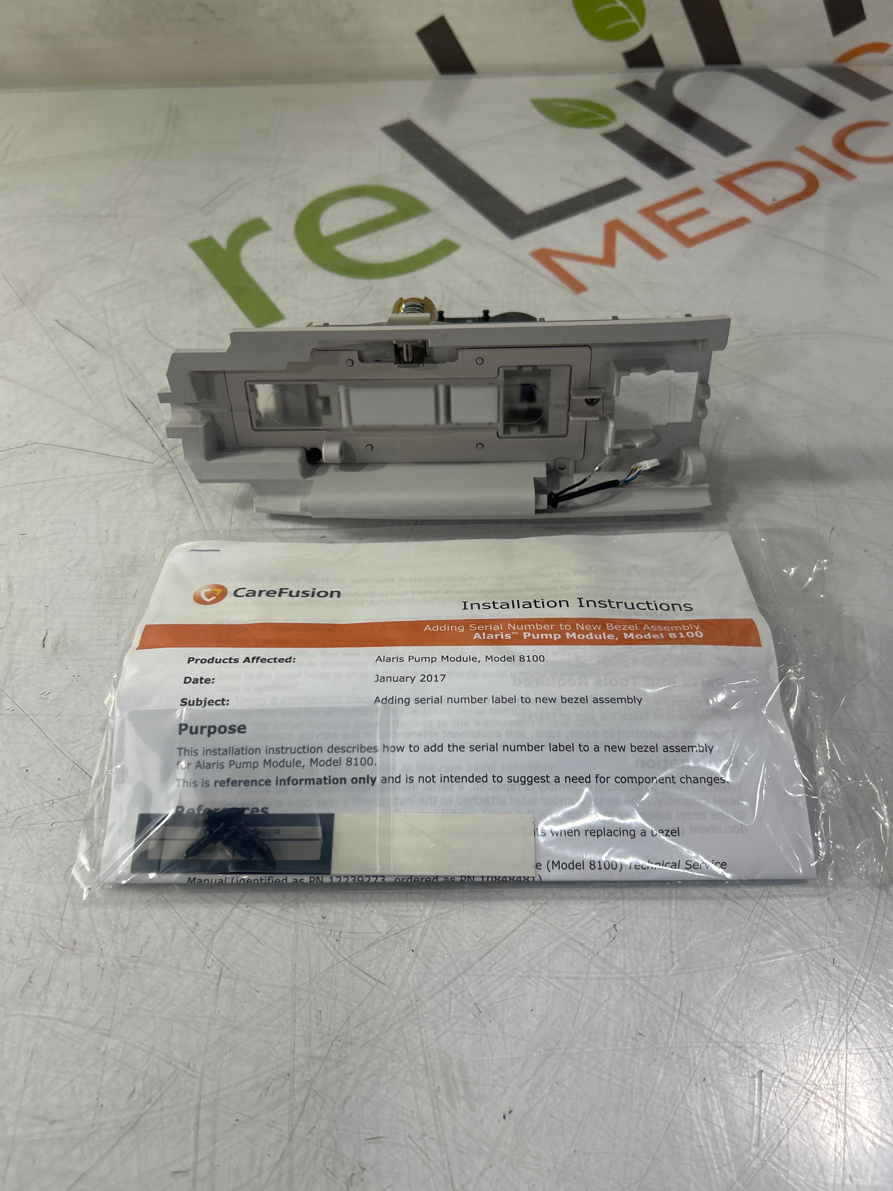 CareFusion Alaris 8100 Infusion Pump Module Bezel Assembly Kit