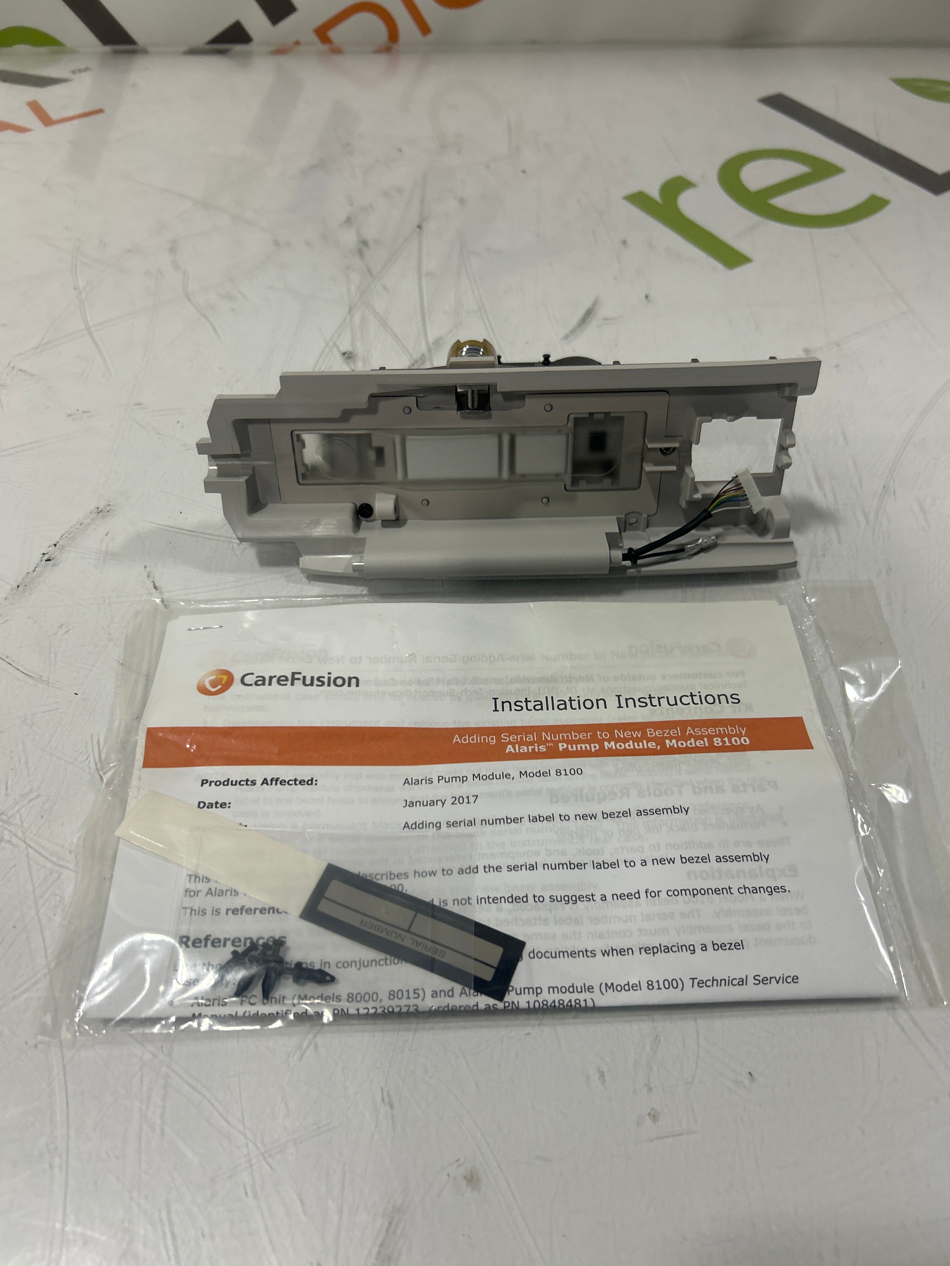 CareFusion Alaris 8100 Infusion Pump Module Bezel Assembly Kit