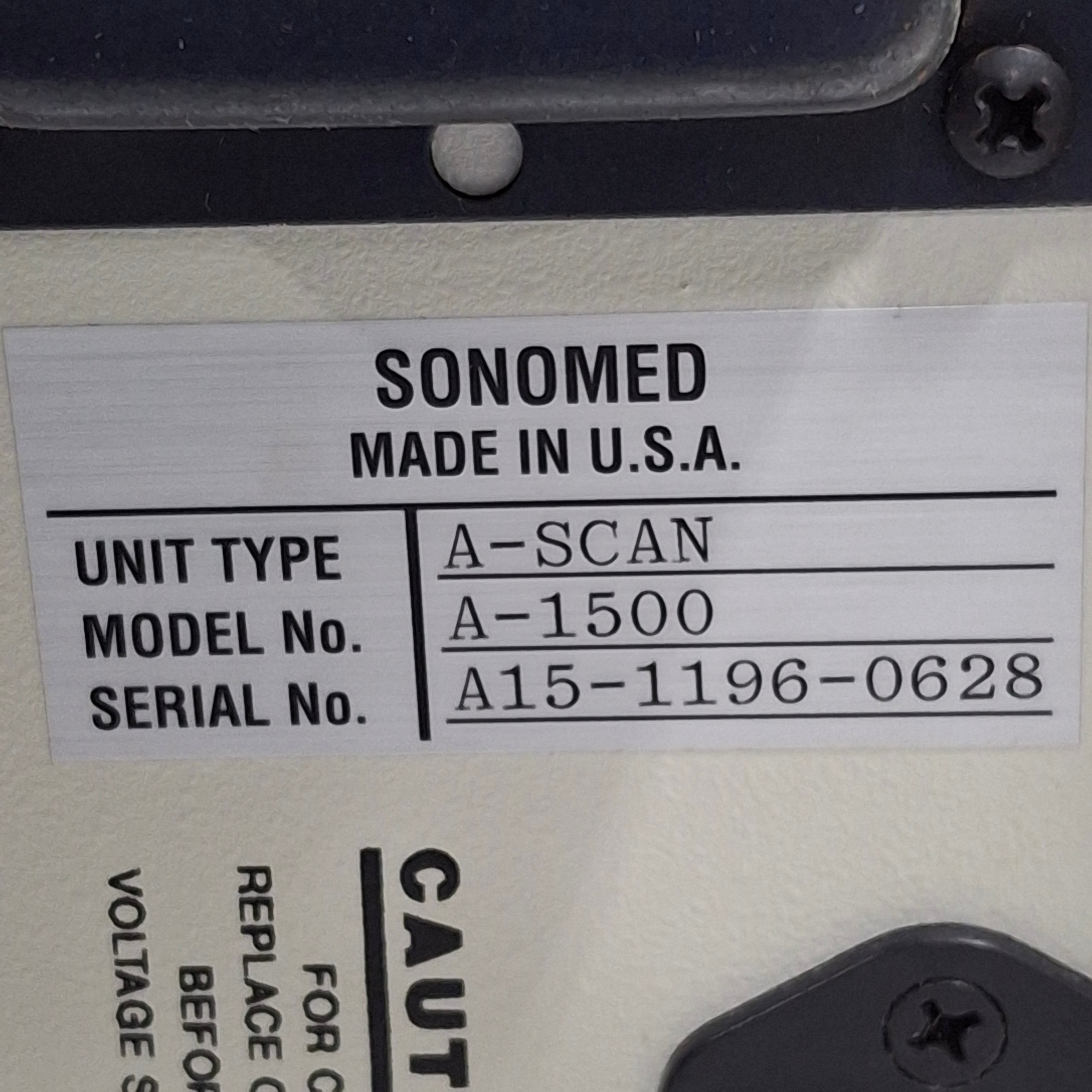 Sonomed Escalon A-Scan A 1500 Ophthalmic Ultrasound