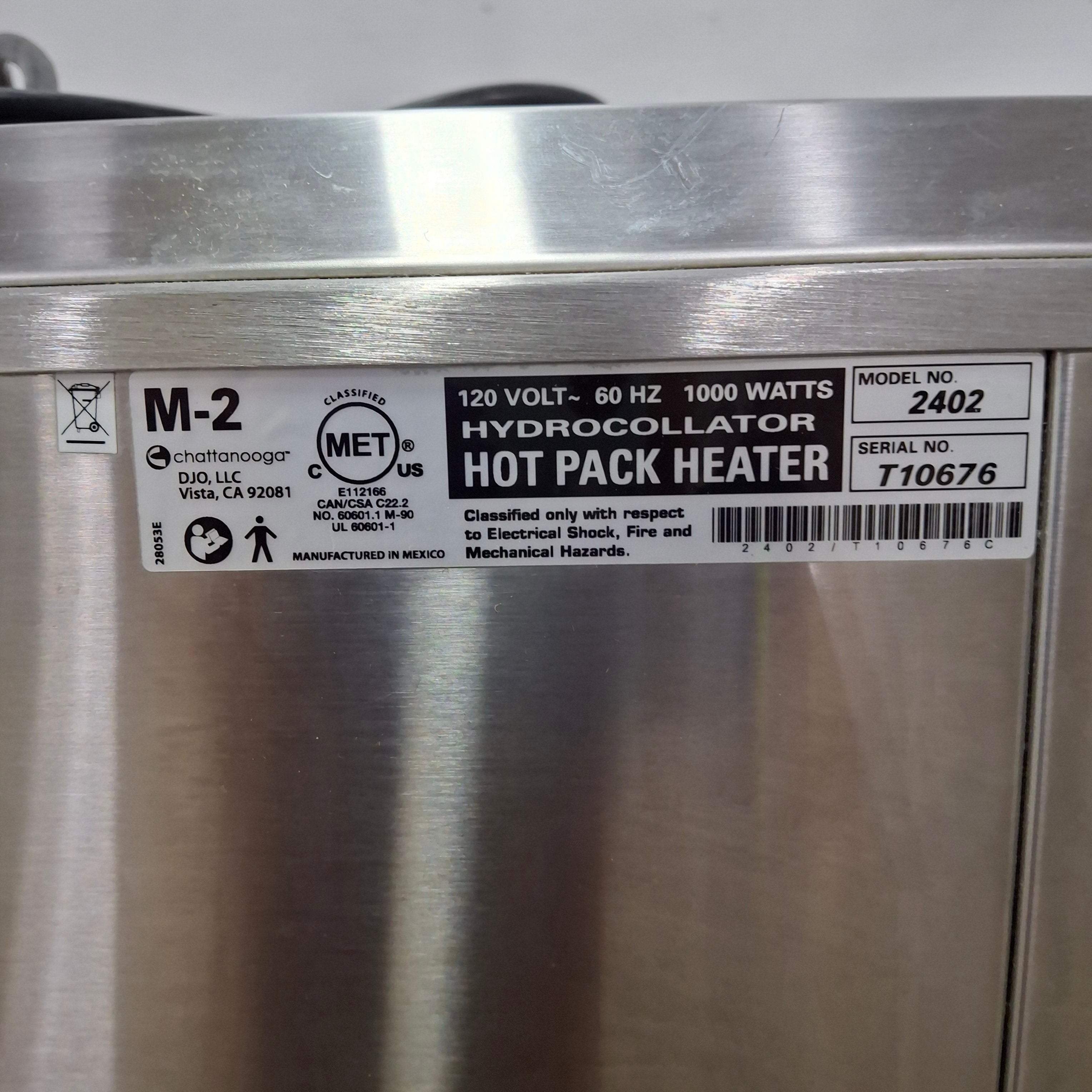Chattanooga Group M-2 Hydrocollator