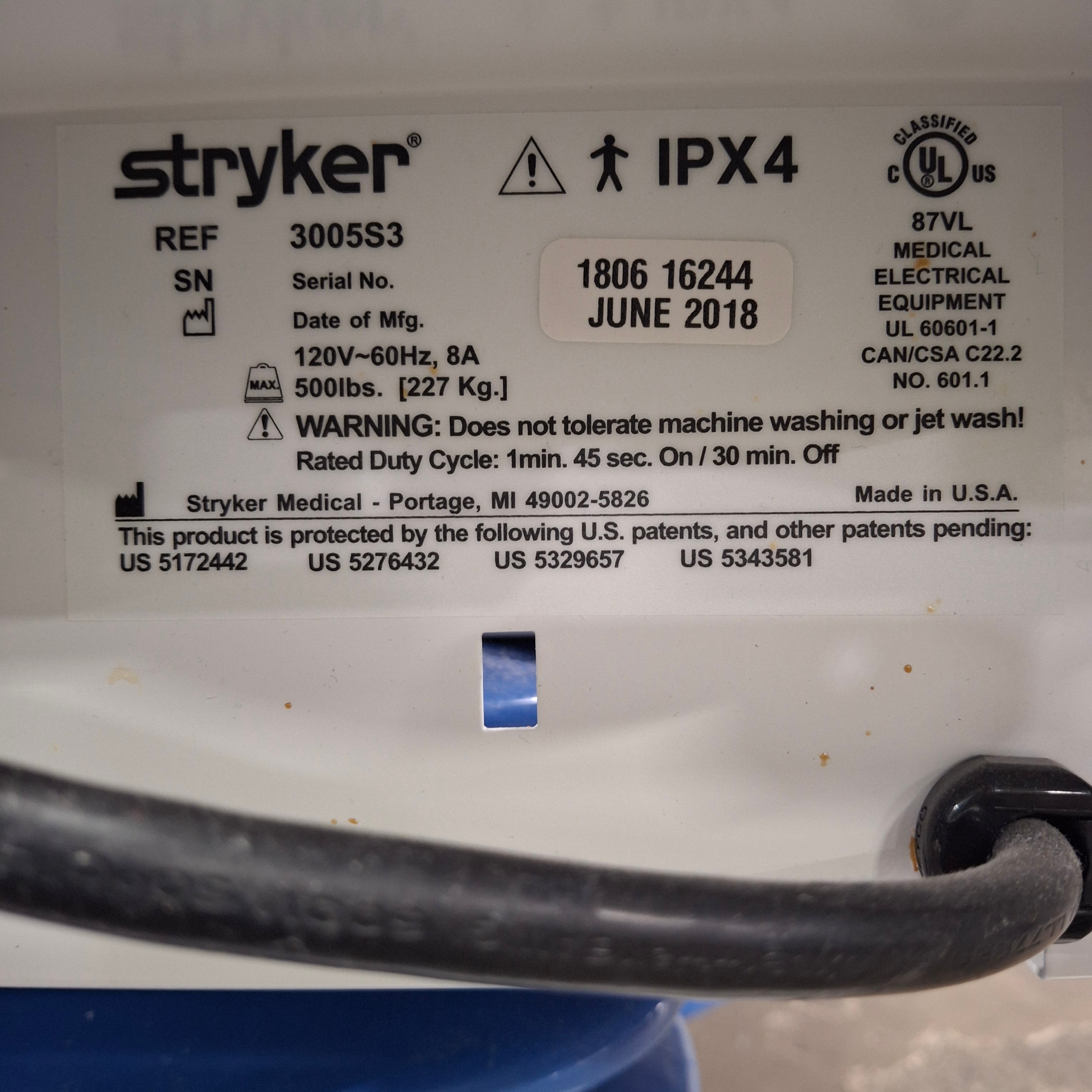 Stryker Secure III 3005 Hospital Bed