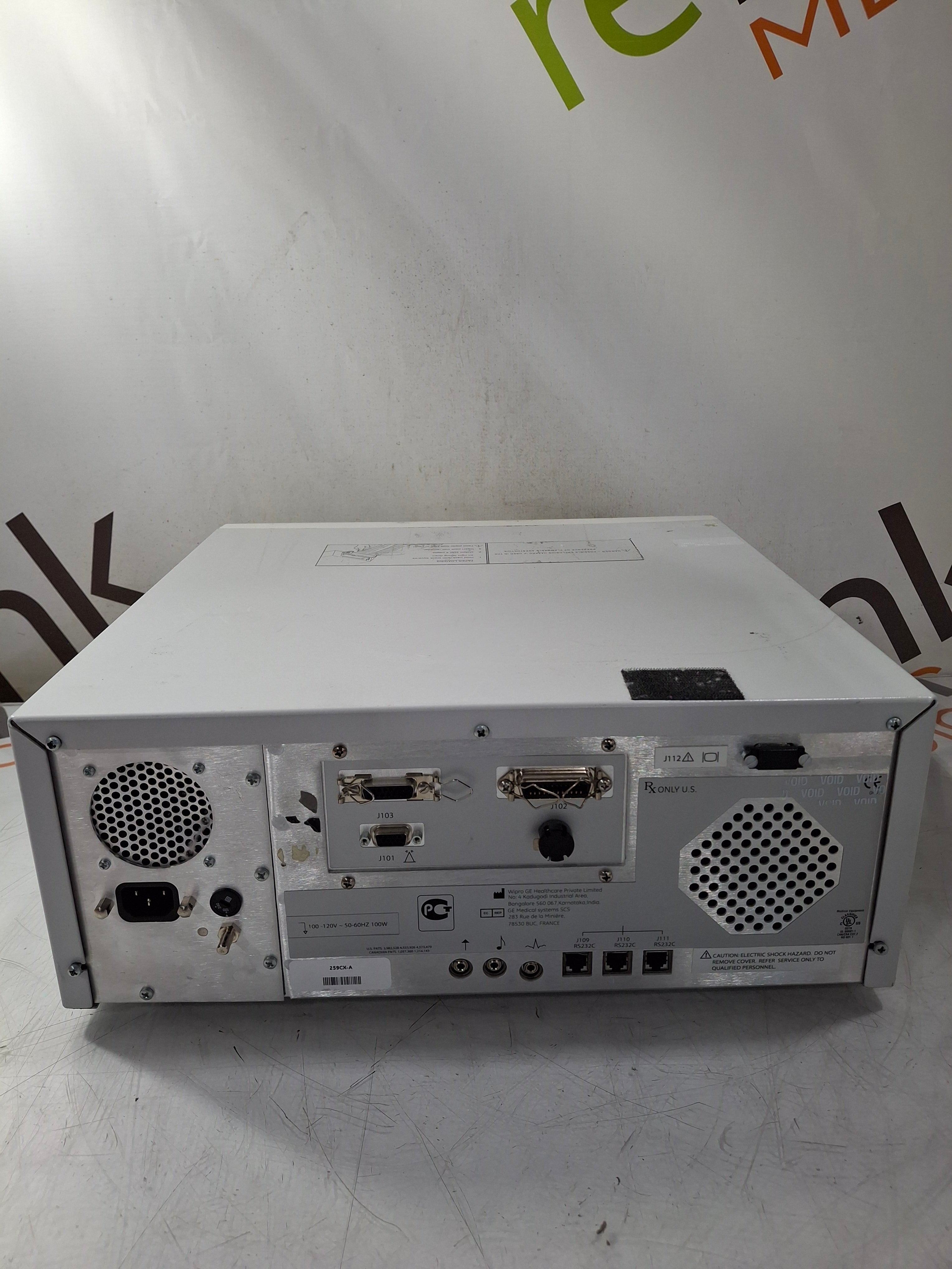 GE Healthcare Corometrics 250cx Series Model 259cx-a Fetal Monitor