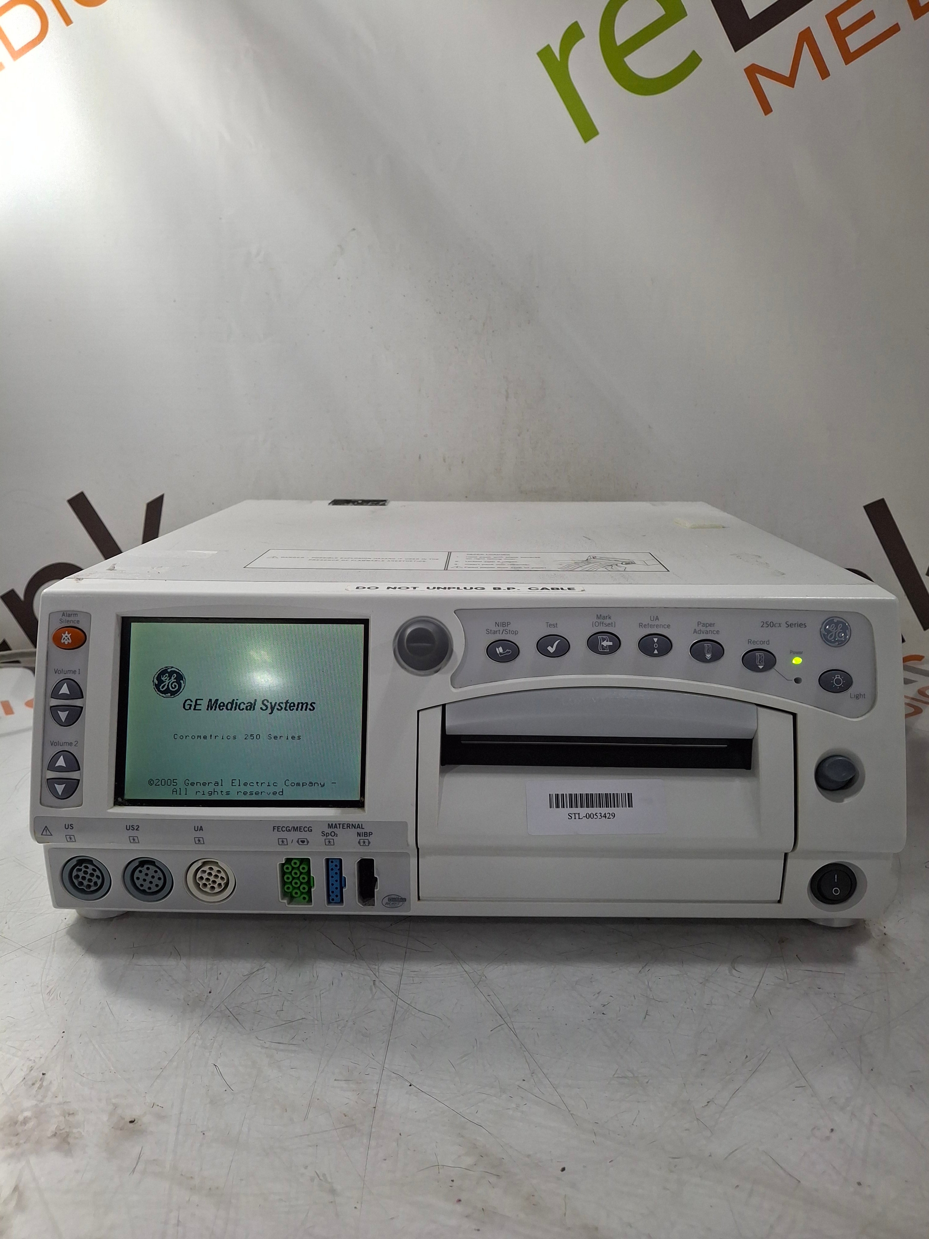 GE Healthcare Corometrics 250cx Series Model 259cx-a Fetal Monitor