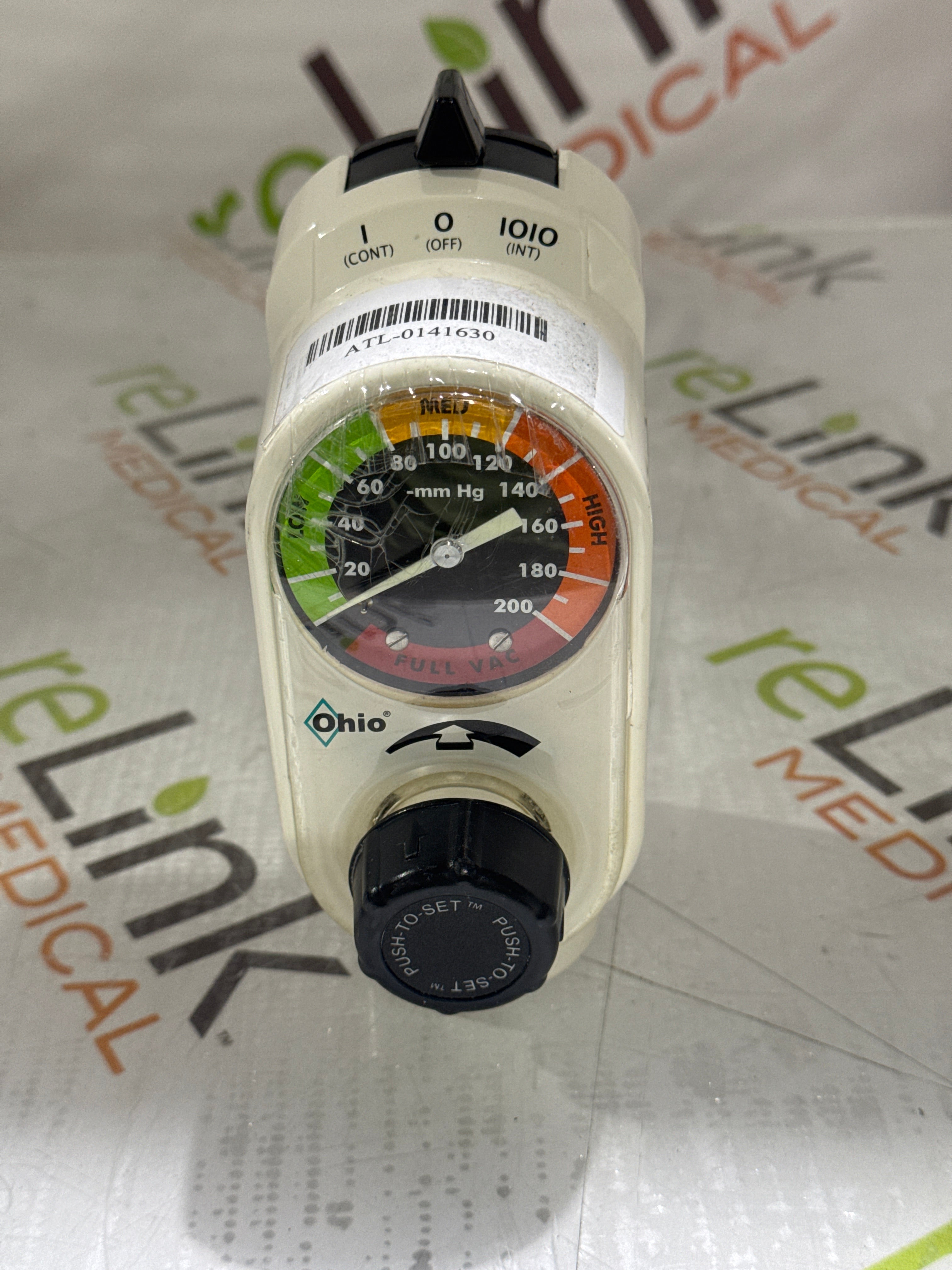 Ohio Medical Corporation 1251 Suction Regulator