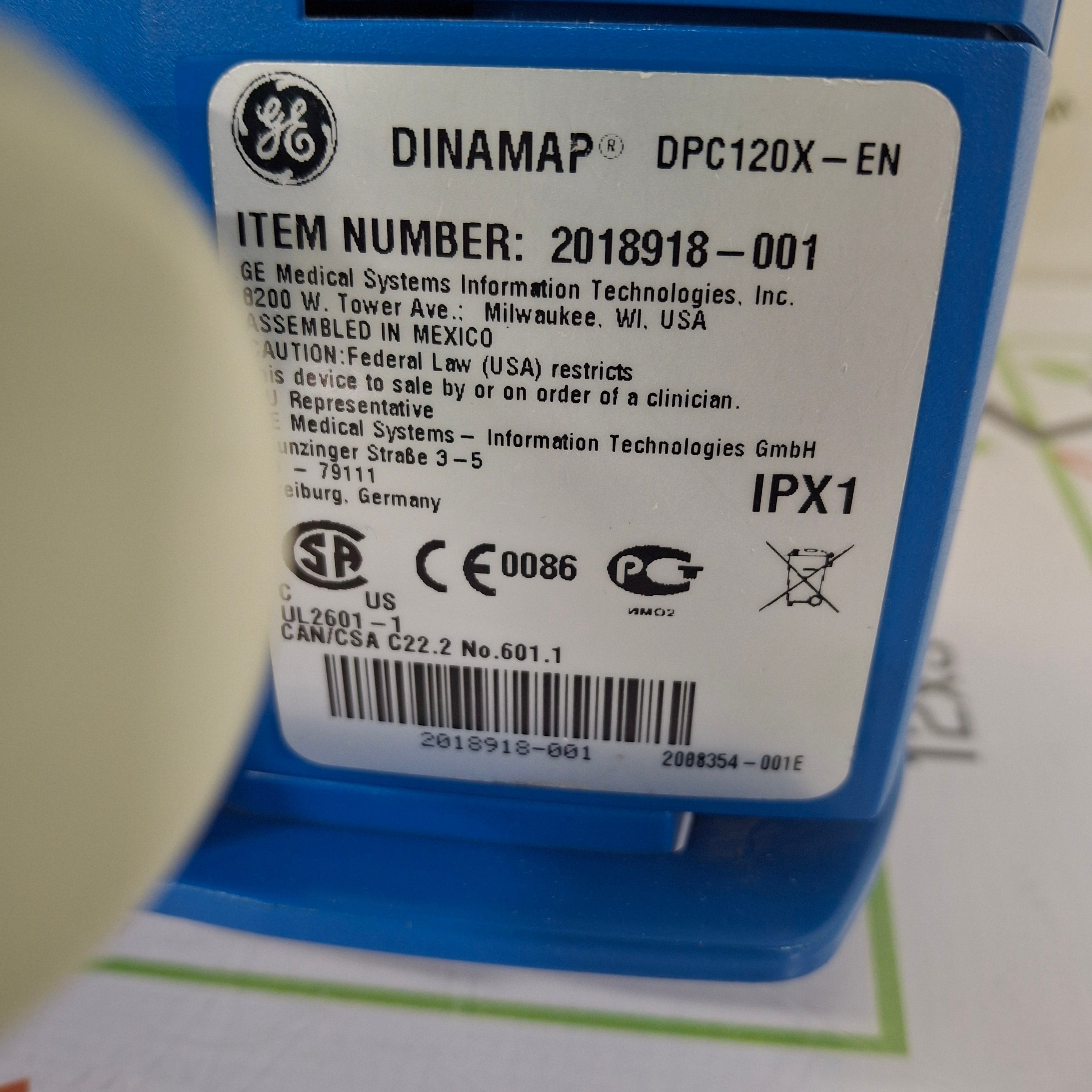 GE Healthcare Dinamap ProCare 120 Vital Signs Monitor