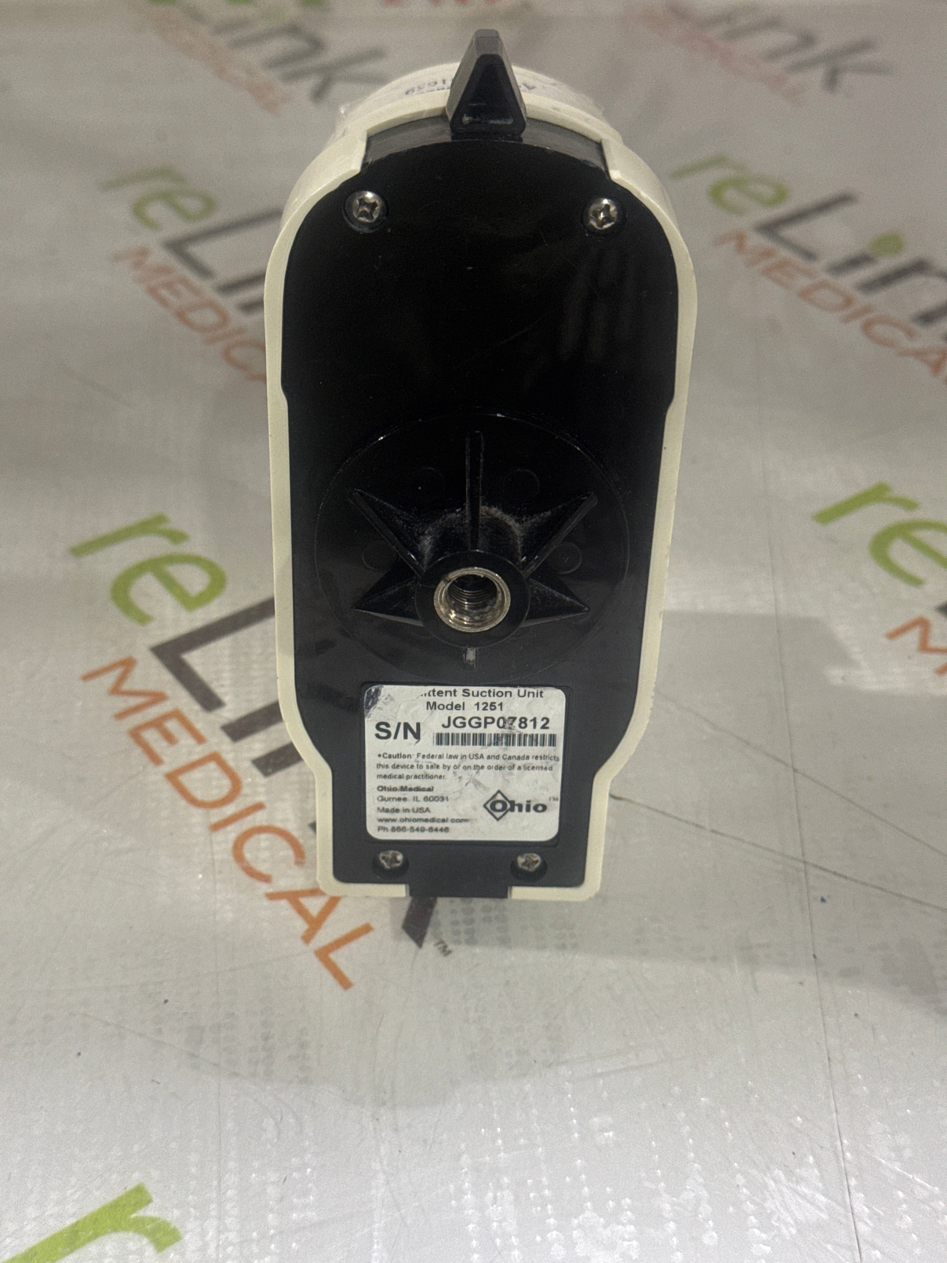Ohio Medical Corporation 1251 Suction Regulator
