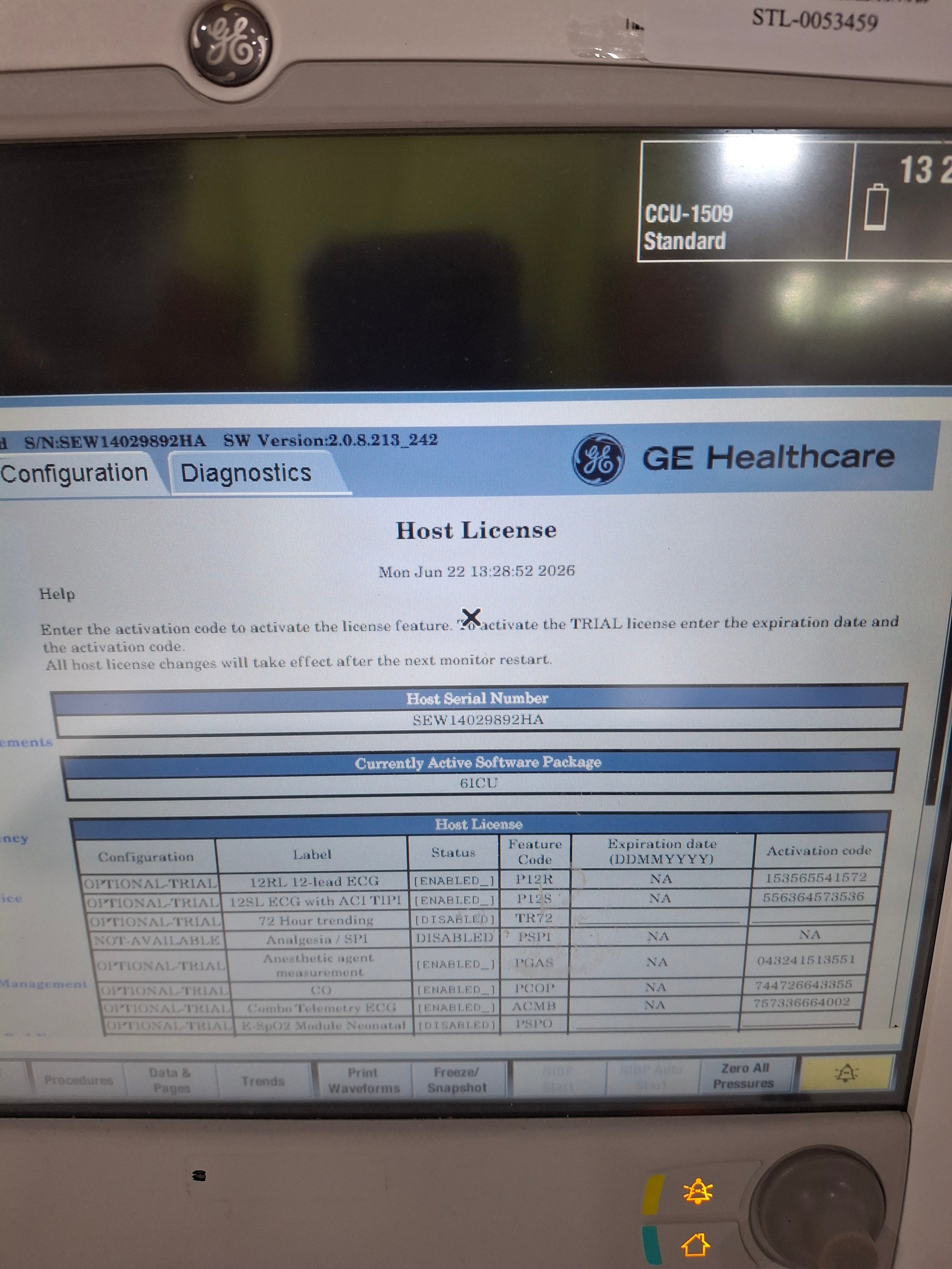 GE Healthcare Carescape B650 Critical Care Patient Monitor