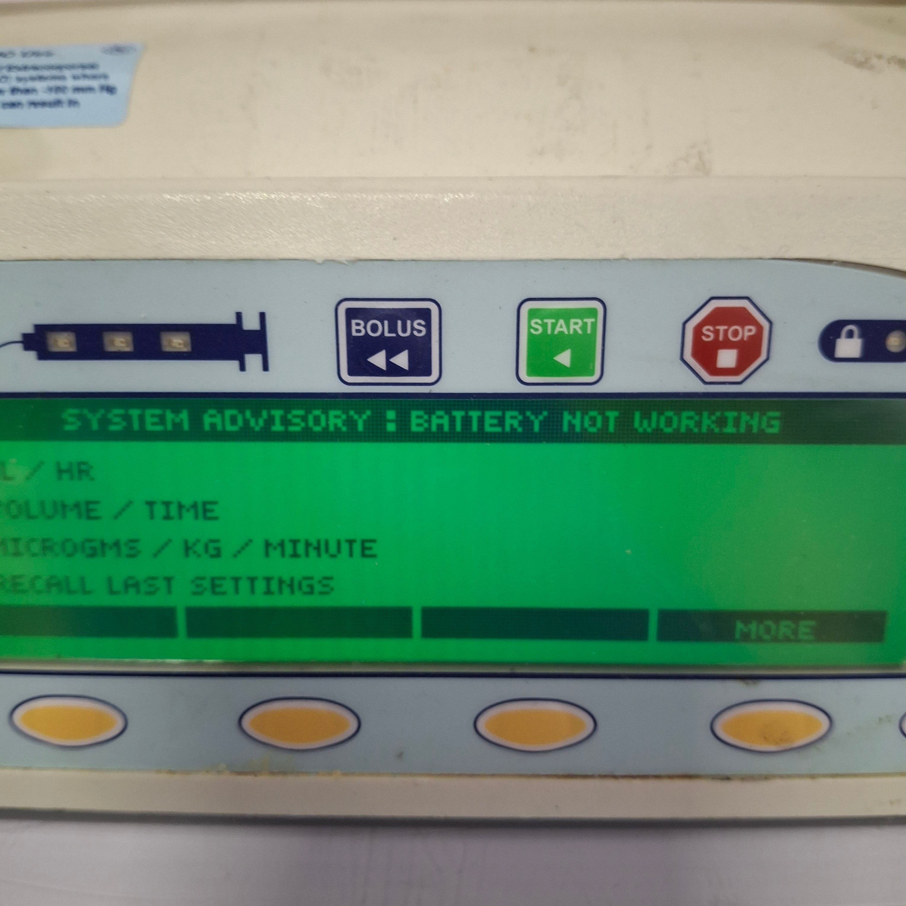 Smiths Medical Medfusion 3500 Version 3 Syringe Infusion Pump