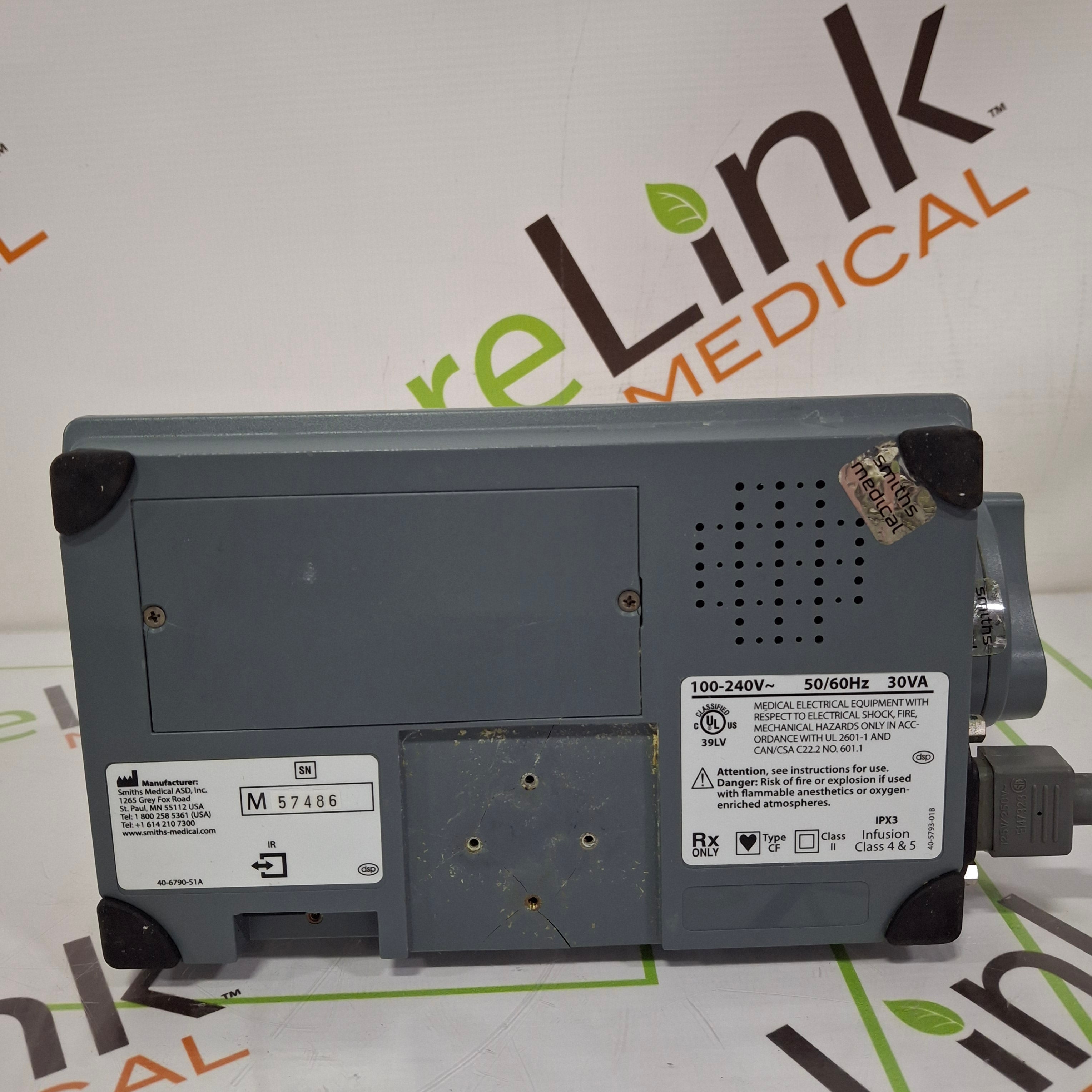 Smiths Medical Medfusion 3500 Version 5 Syringe Infusion Pump