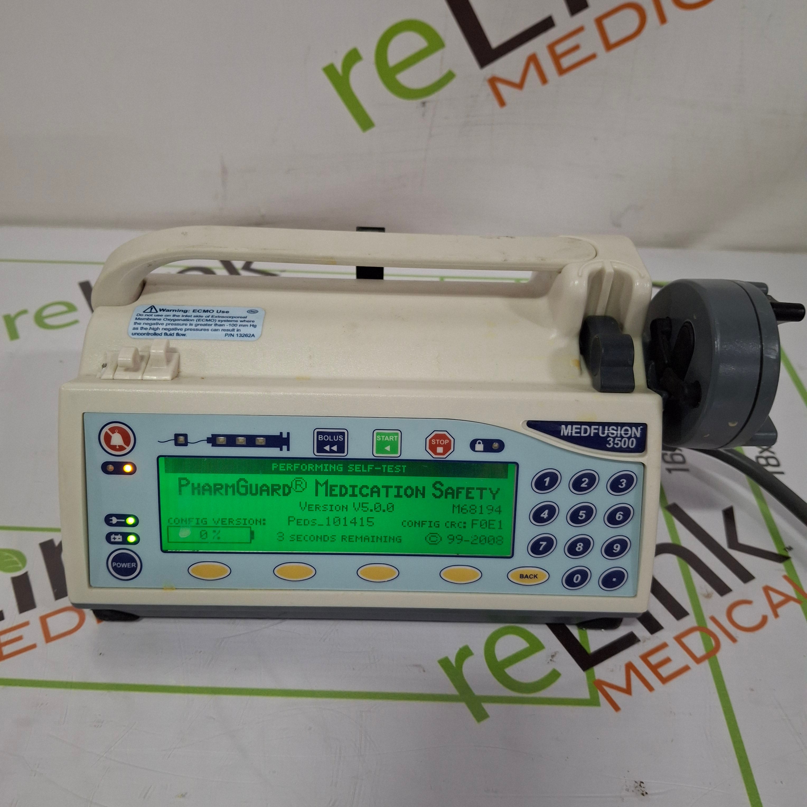 Smiths Medical Medfusion 3500 Version 5 Syringe Infusion Pump