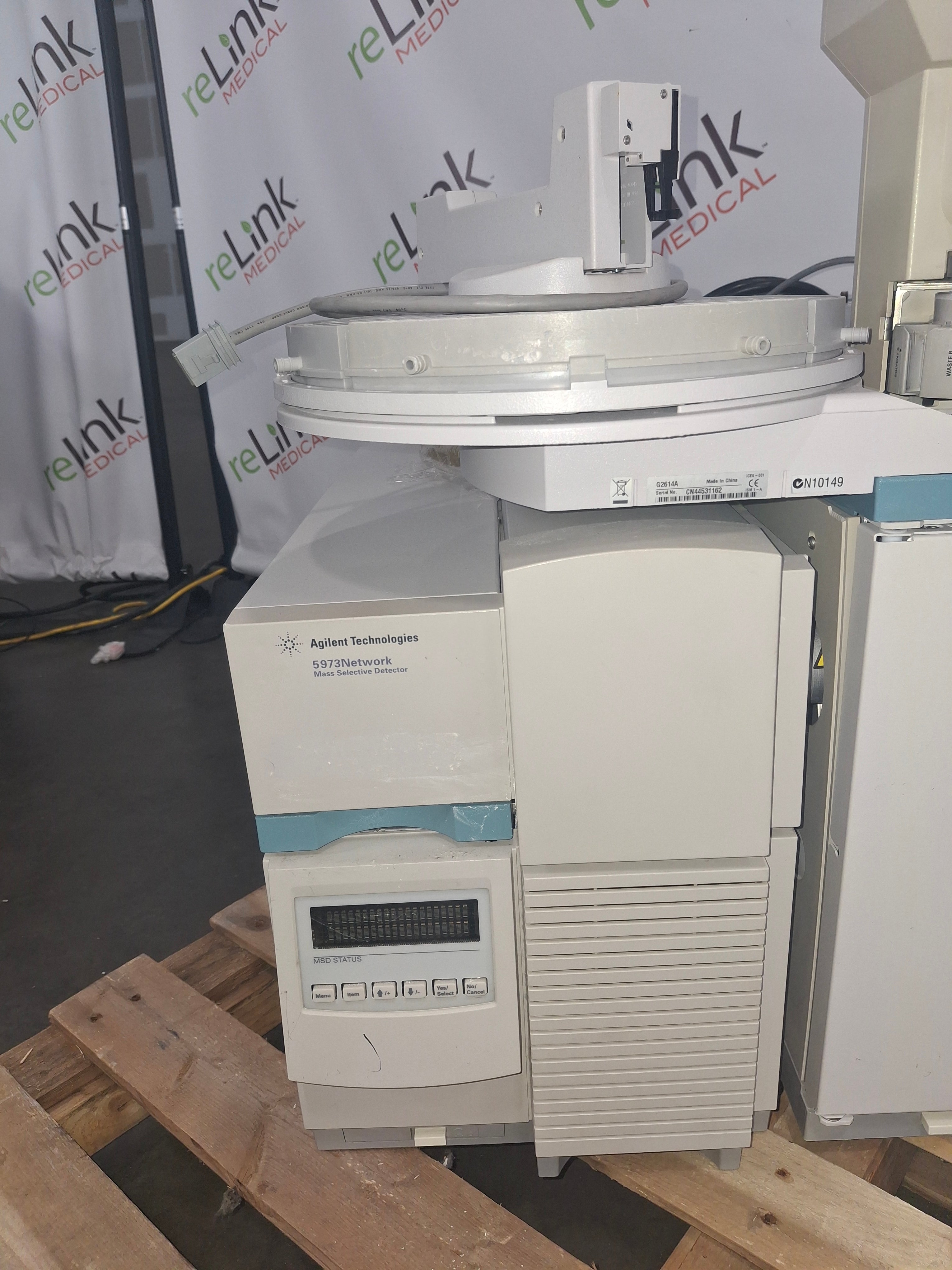 Agilent 6890N 5973 MSD GCMS Gas Chromatograph Mass