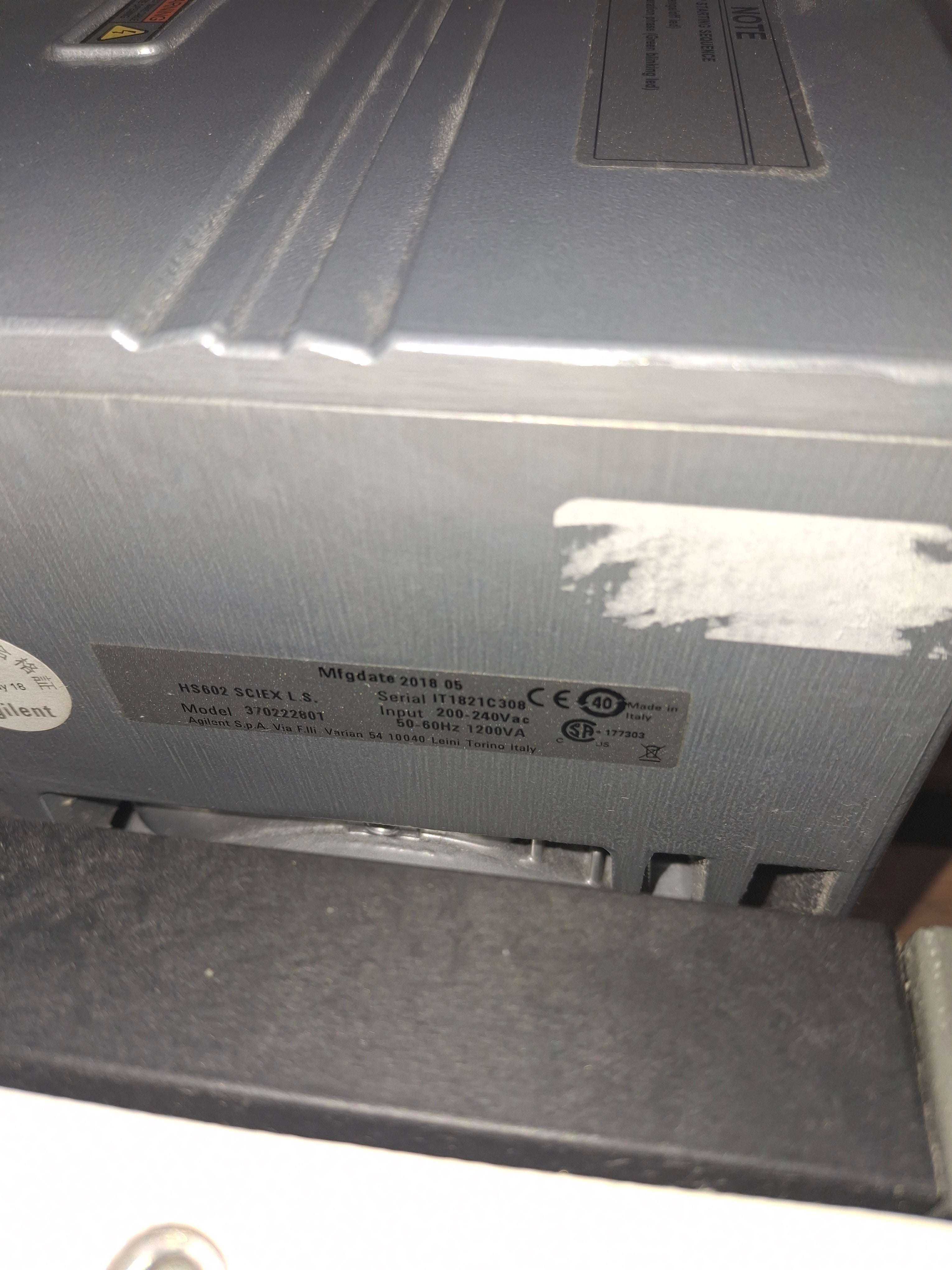 Agilent Varian HS602 Rotary Vane Vacuum Pump