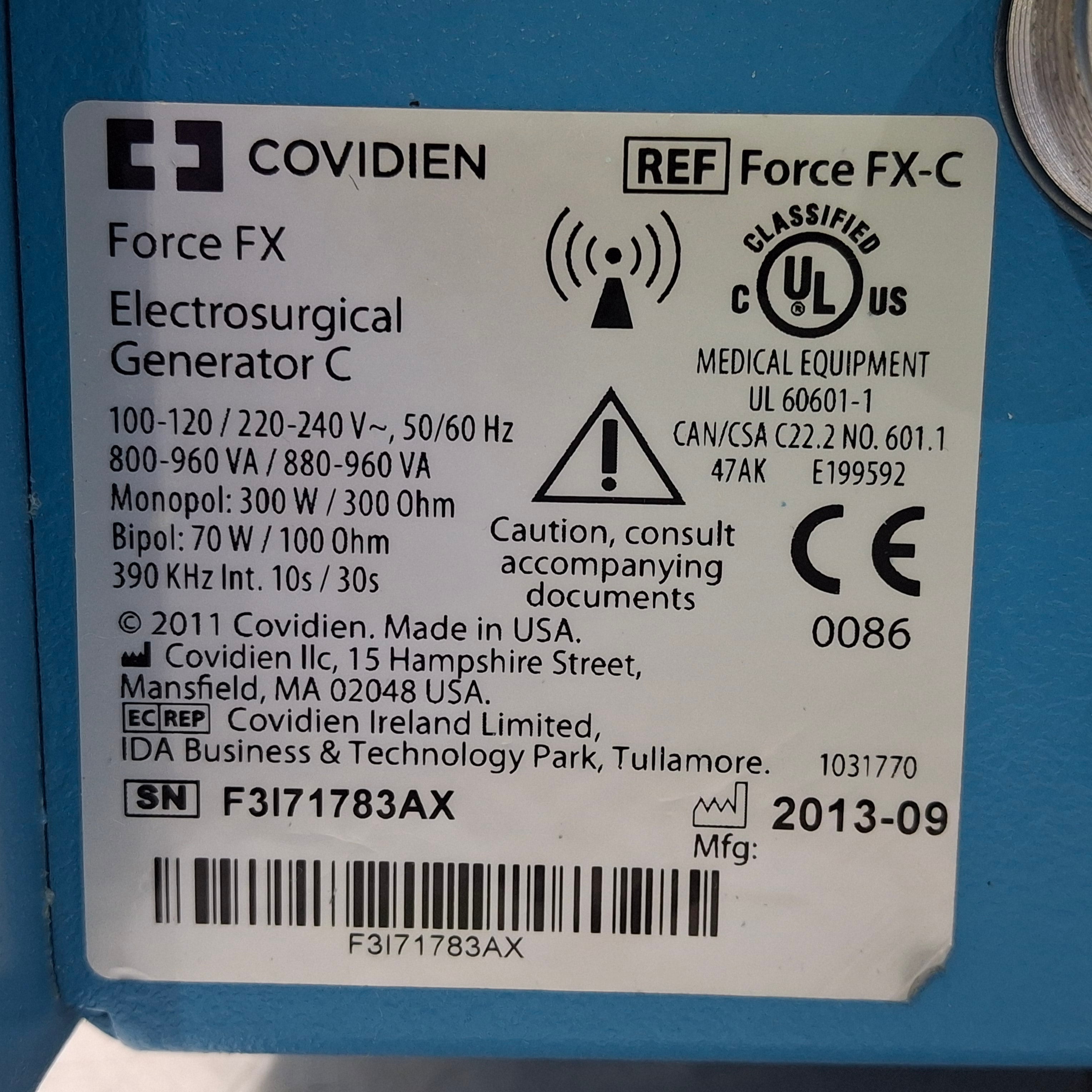 Covidien Valleylab Force FX-C Electrosurgical Generator